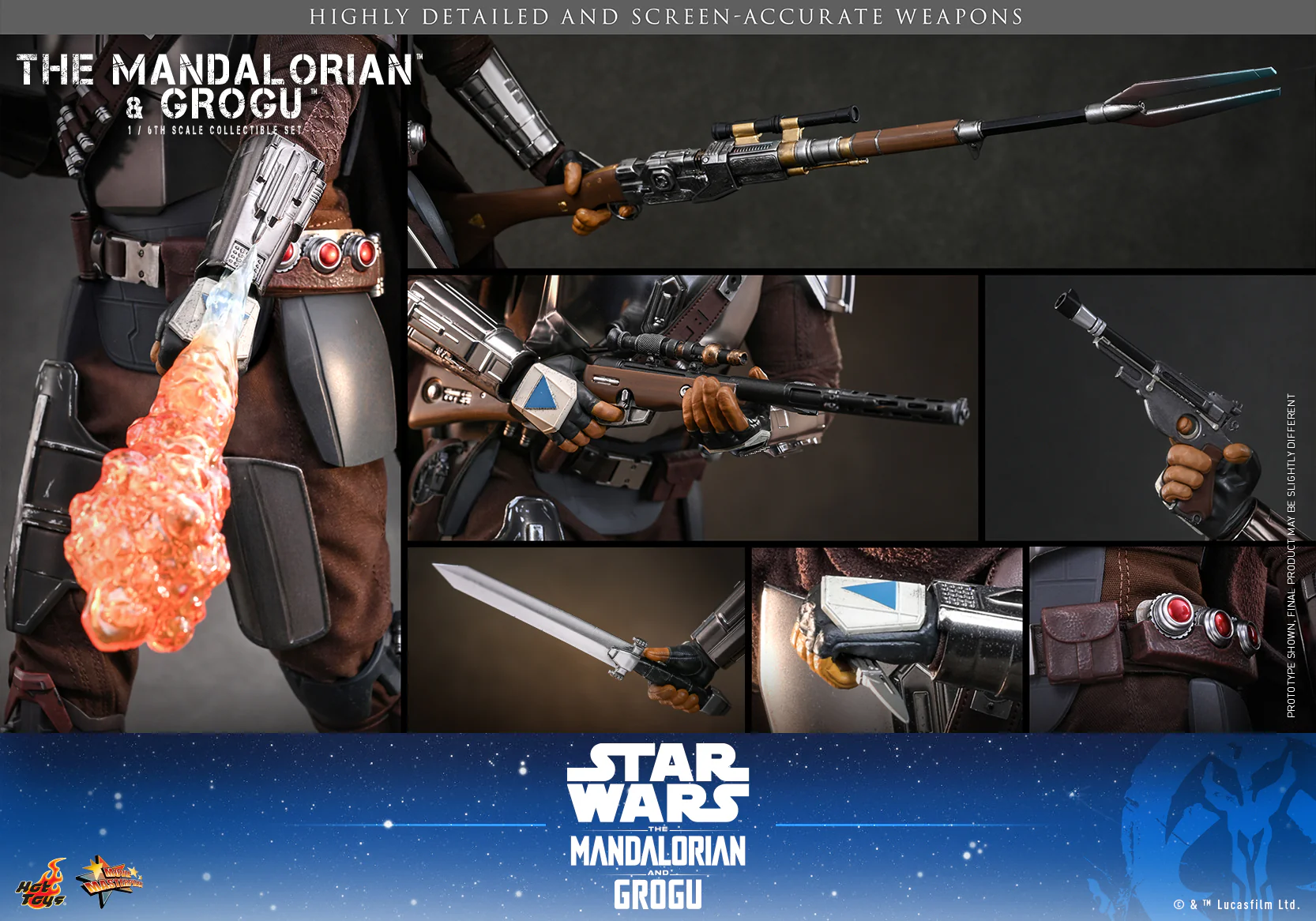 [Pre-Order] MMS871 - The Mandalorian and Grogu - 1/6 The Mandalorian and Grogu Collectible Set - Image 20