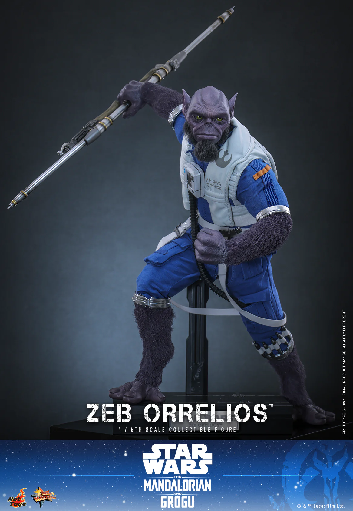 [Pre-Order] MMS876 - Star Wars: The Mandalorian & Grogu™ - 1/6th scale Zeb Orrelios™ Collectible Figure - Image 14