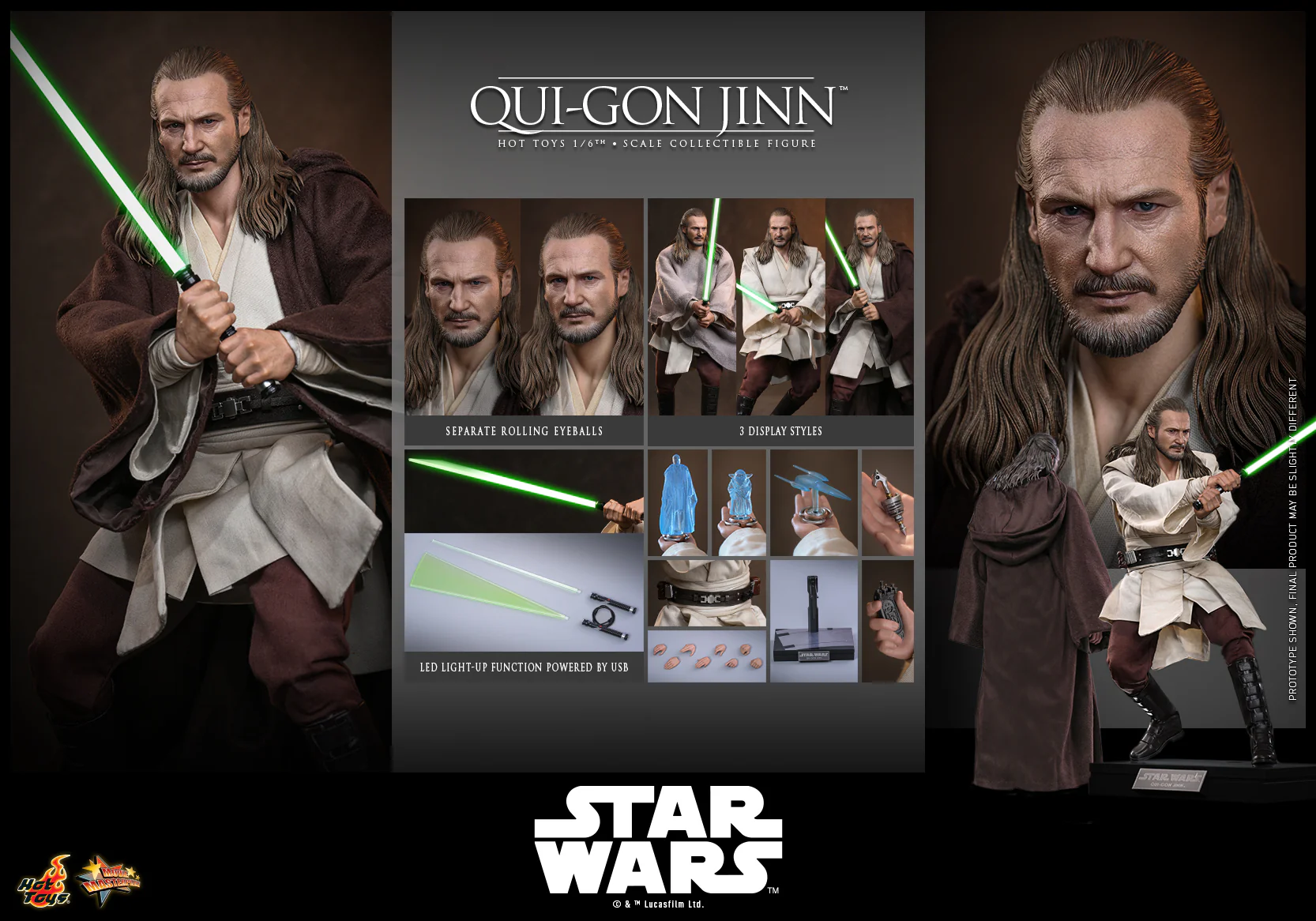 [Pre-Order] MMS880 - Star Wars: The Phantom Menace™ - 1/6th scale Qui-Gon Jinn™ Collectible Figure - Image 2