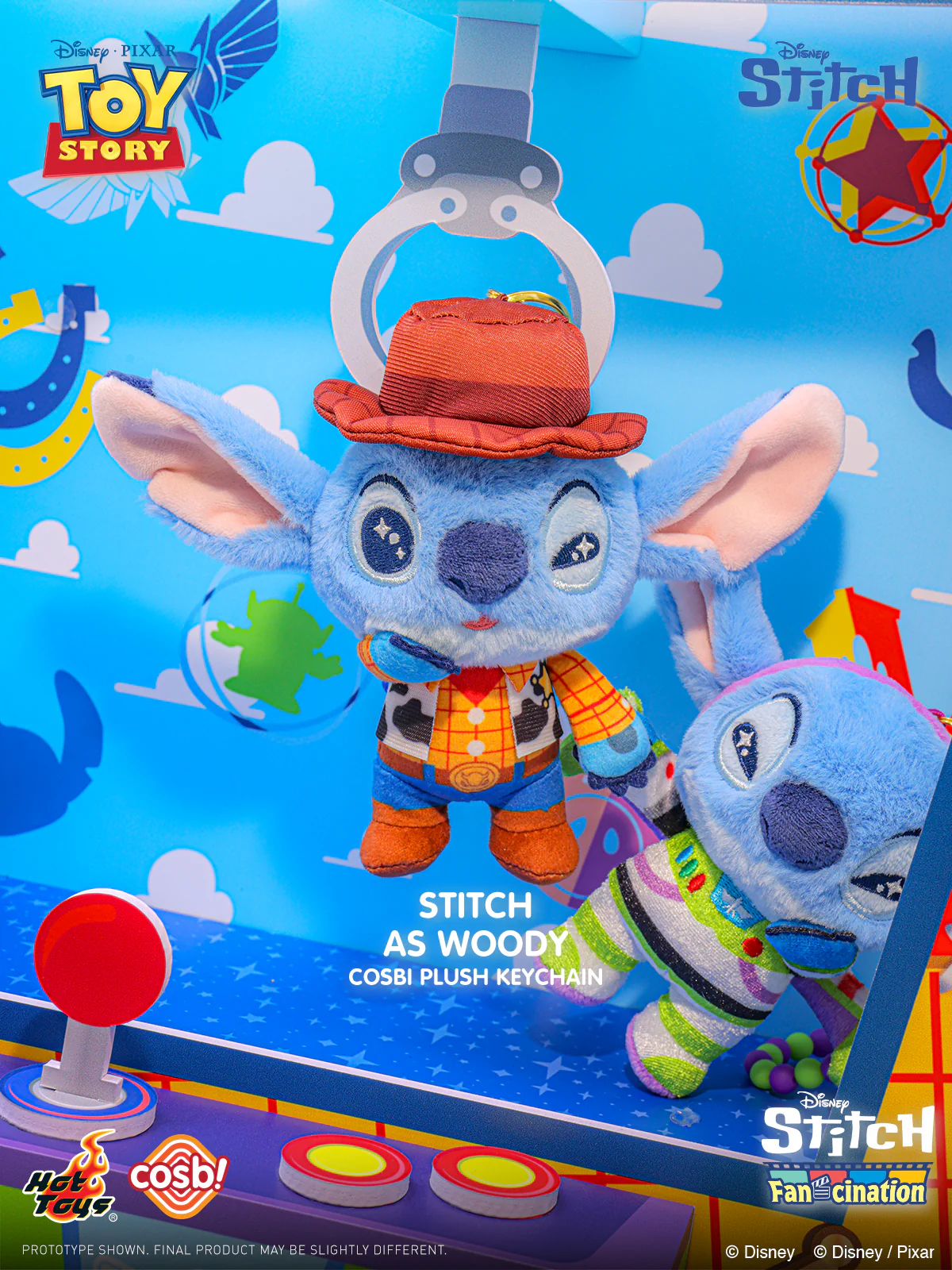 [Pre-Order] PPLU121N - Stitch Fan-Cination – Toy Story Stitch Cosbi Plush Keychain Collection - Image 2