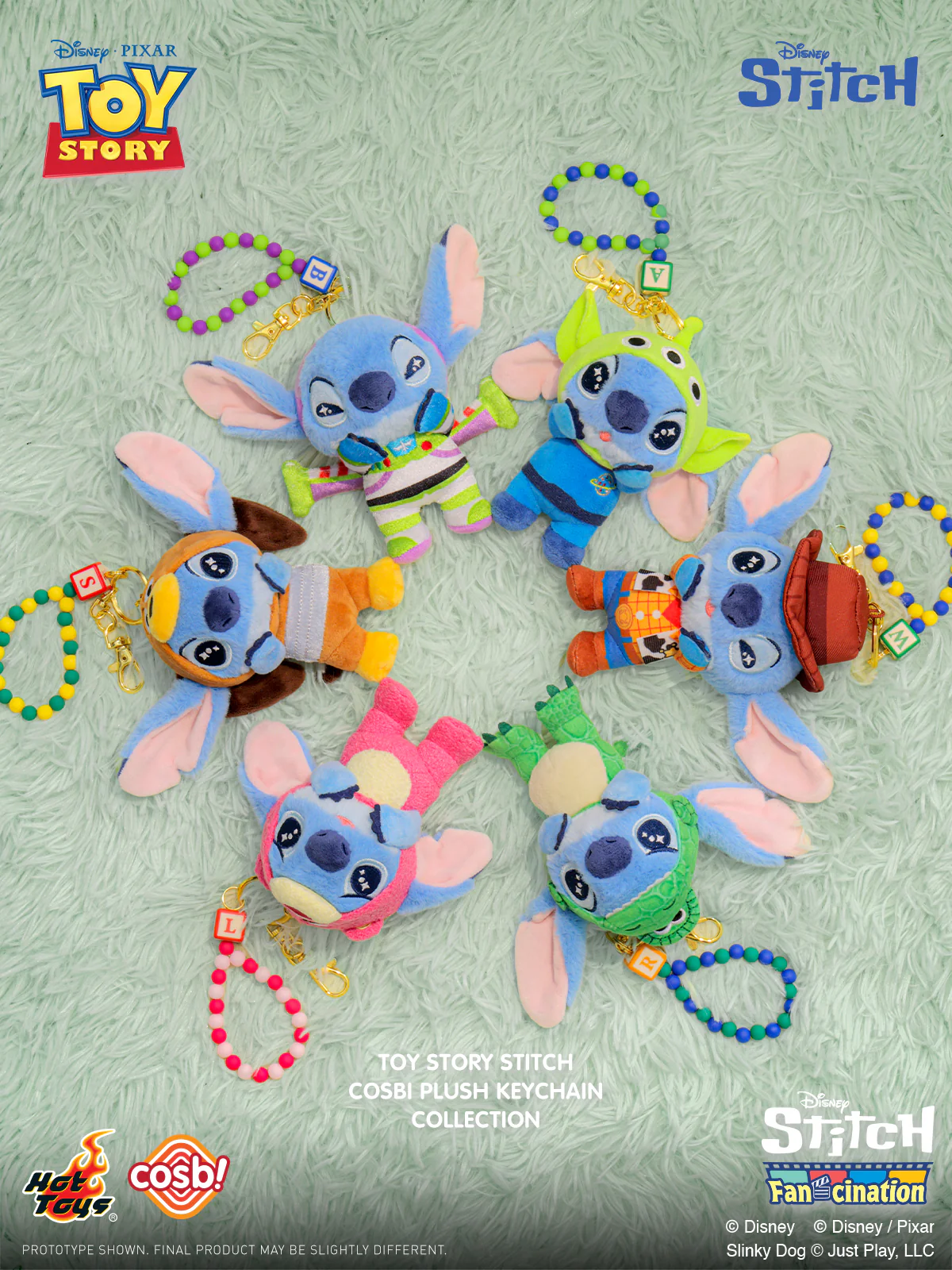 [Pre-Order] PPLU121N - Stitch Fan-Cination – Toy Story Stitch Cosbi Plush Keychain Collection - Image 8