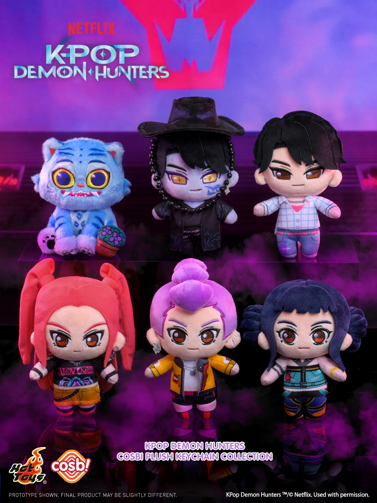[Pre-Order] PPLU122N - KPop Demon Hunters - KPop Demon Hunters Cosbi Plush Keychain Collection