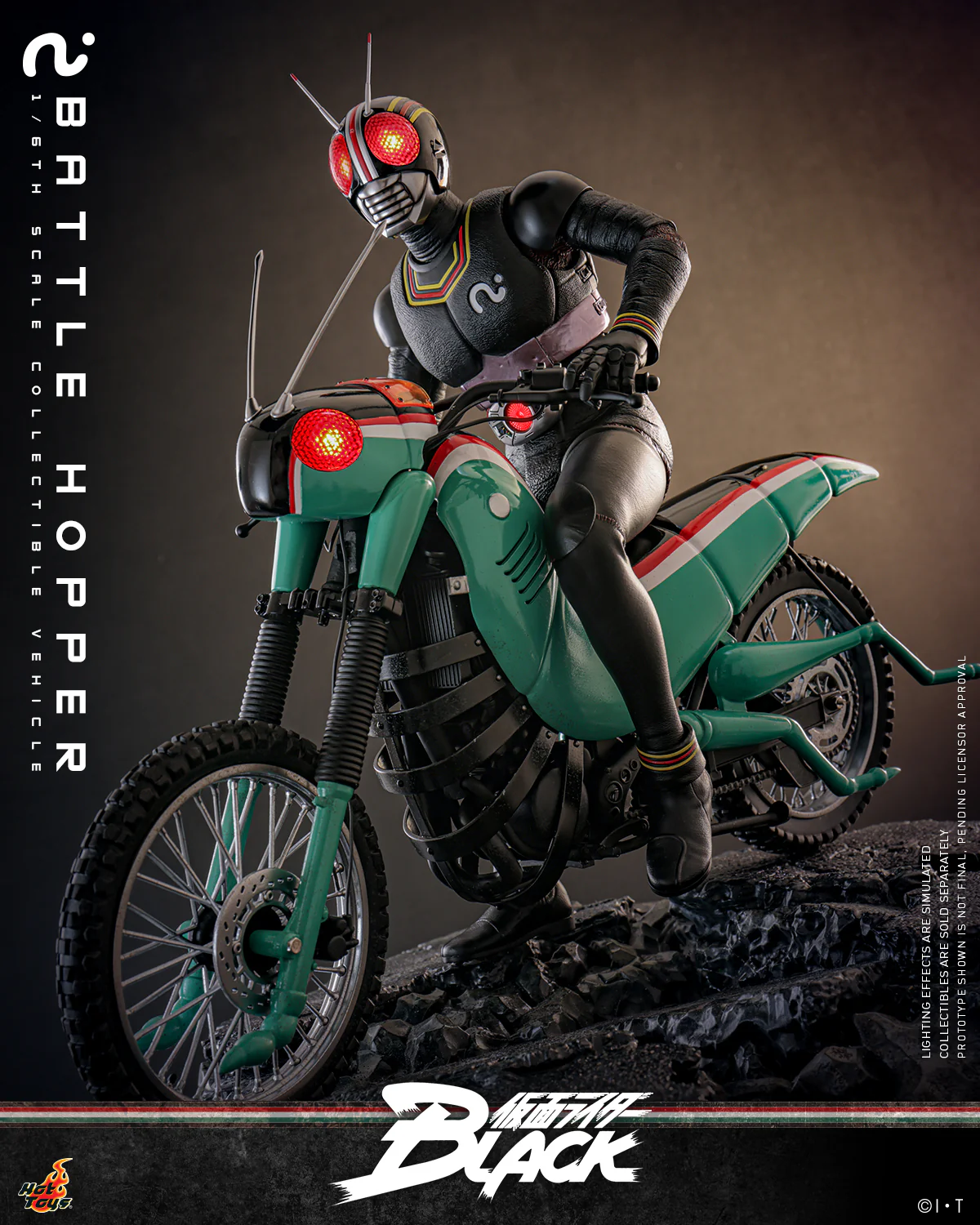 [Pre-Order] TMS161 - Kamen Rider Black - 1/6th scale Battle Hopper Collectible Vehicle - Image 10