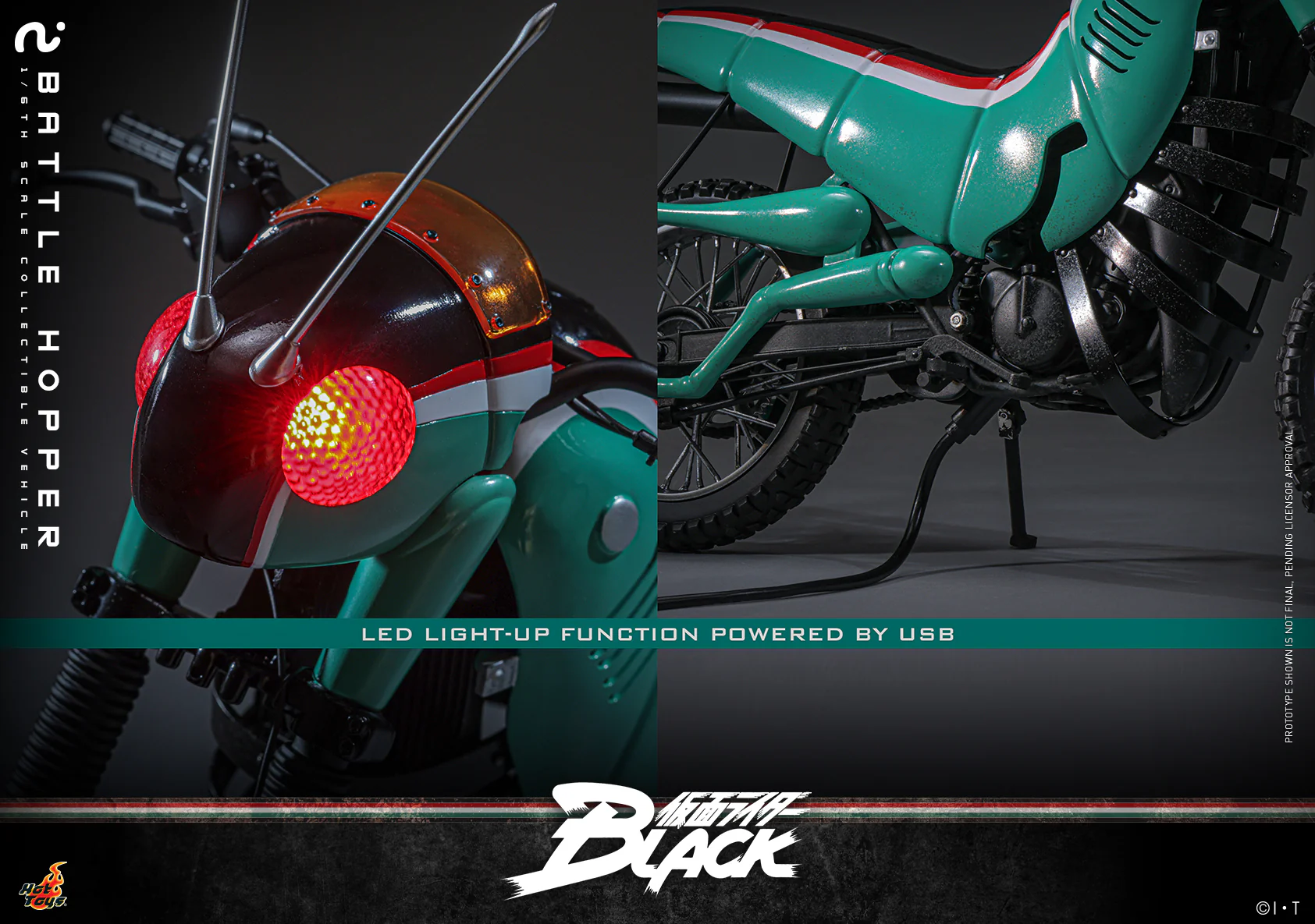 [Pre-Order] TMS161 - Kamen Rider Black - 1/6th scale Battle Hopper Collectible Vehicle - Image 12