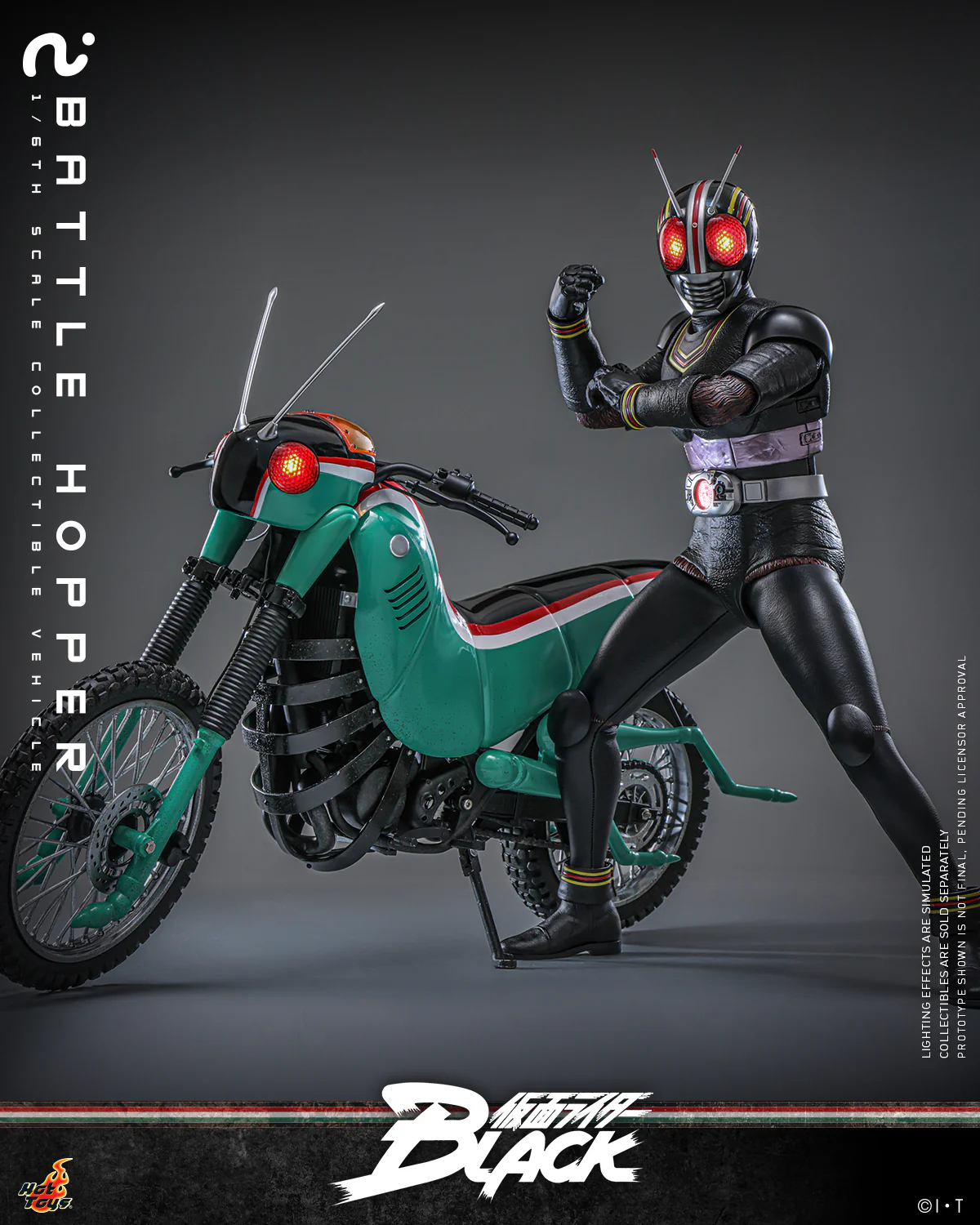 [Pre-Order] TMS161 - Kamen Rider Black - 1/6th scale Battle Hopper Collectible Vehicle - Image 5