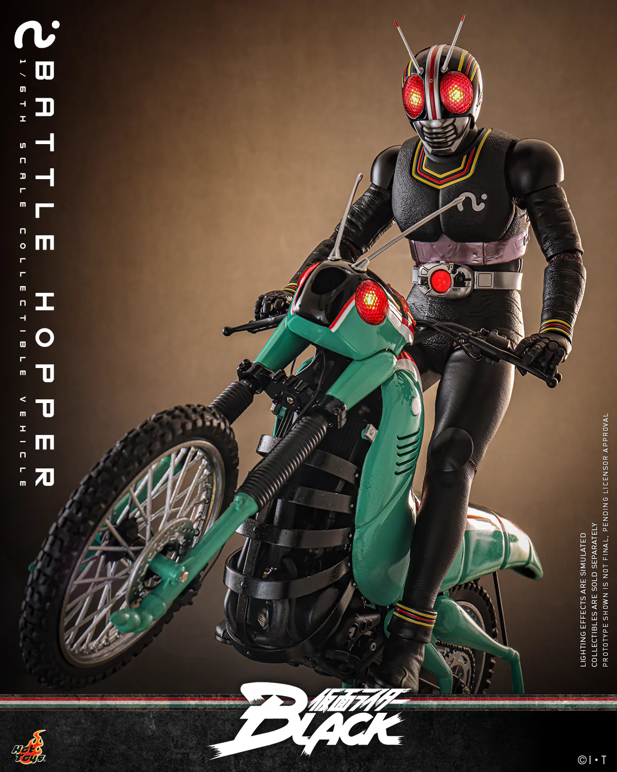 [Pre-Order] TMS161 - Kamen Rider Black - 1/6th scale Battle Hopper Collectible Vehicle - Image 6