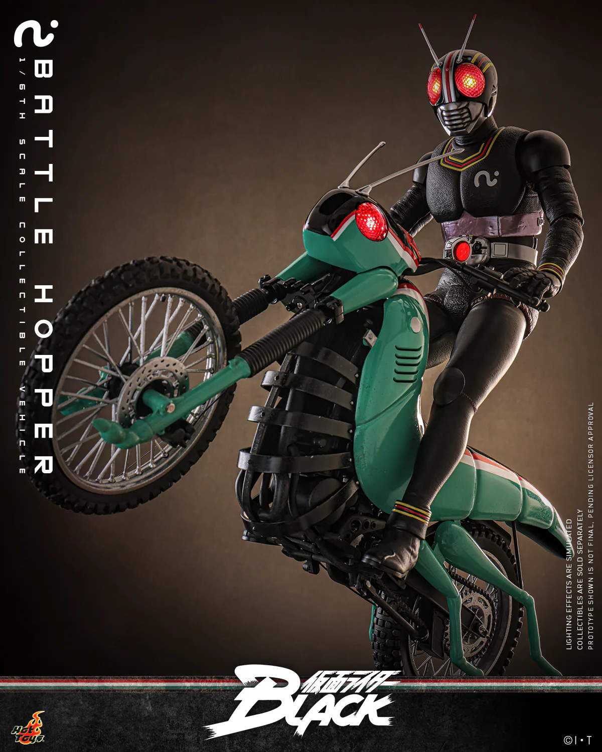 [Pre-Order] TMS161 - Kamen Rider Black - 1/6th scale Battle Hopper Collectible Vehicle - Image 7