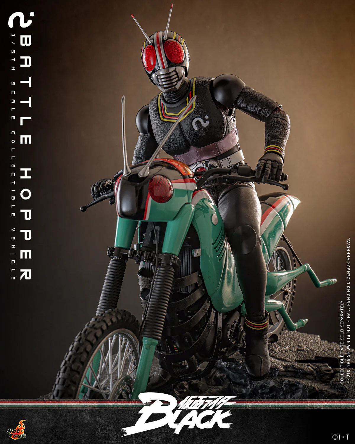 [Pre-Order] TMS161 - Kamen Rider Black - 1/6th scale Battle Hopper Collectible Vehicle - Image 9