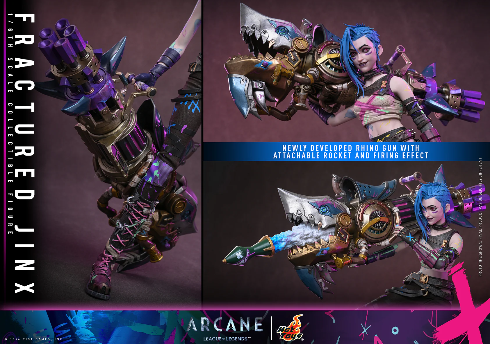 [Pre-Order] TMS183 – Arcane - 1/6th scale Fractured Jinx Collectible Figure - Image 14