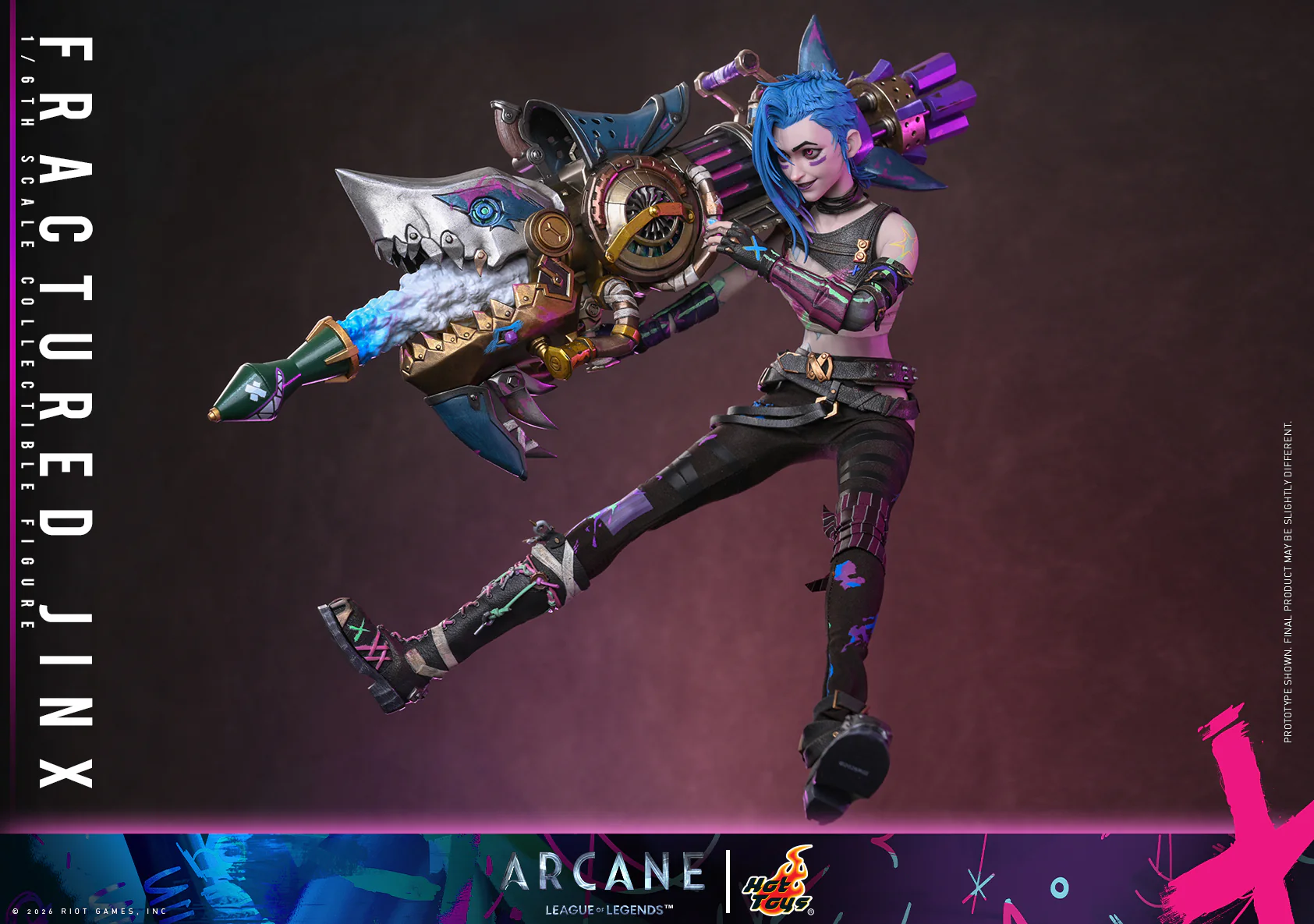 [Pre-Order] TMS183 – Arcane - 1/6th scale Fractured Jinx Collectible Figure - Image 15