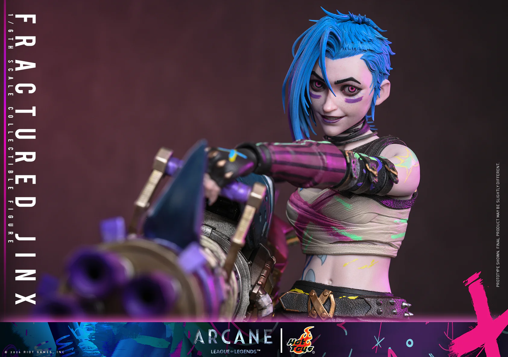 [Pre-Order] TMS183 – Arcane - 1/6th scale Fractured Jinx Collectible Figure - Image 16