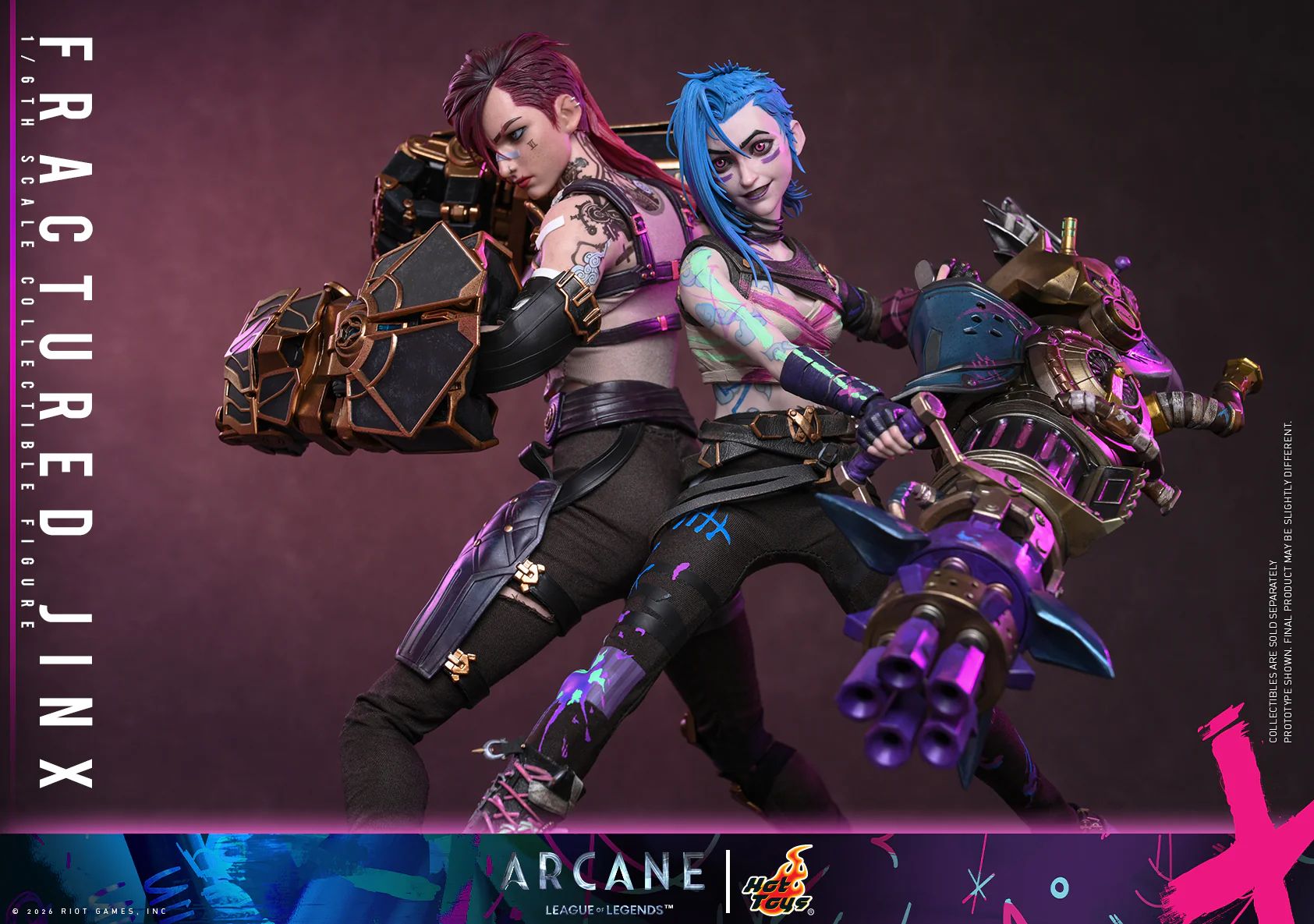 [Pre-Order] TMS183 – Arcane - 1/6th scale Fractured Jinx Collectible Figure - Image 18