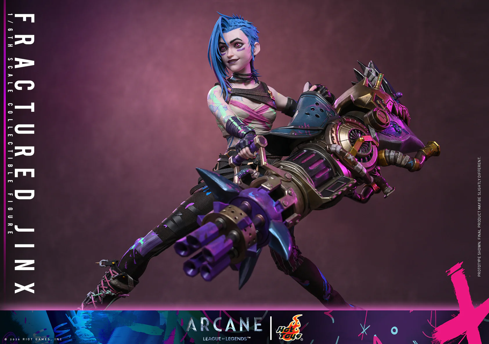 [Pre-Order] TMS183 – Arcane - 1/6th scale Fractured Jinx Collectible Figure - Image 19