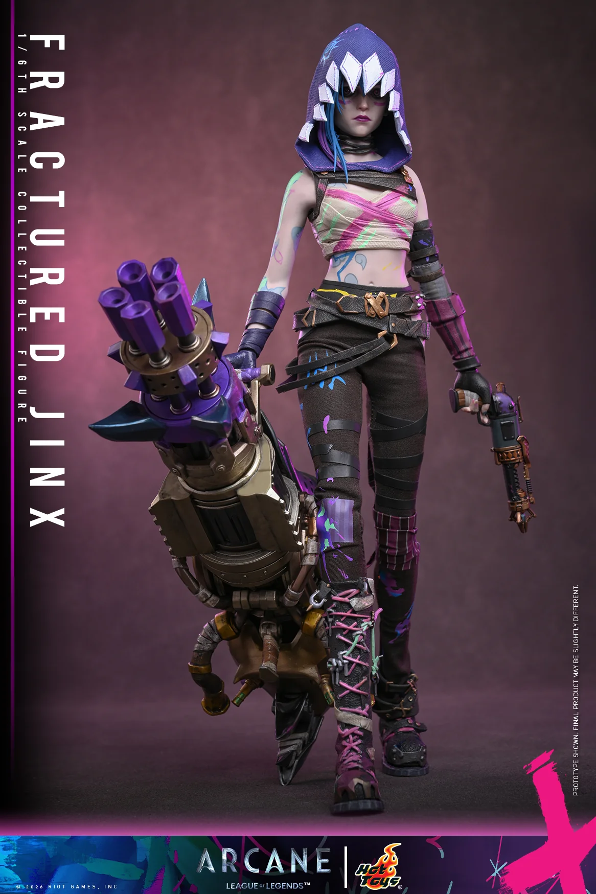 [Pre-Order] TMS183 – Arcane - 1/6th scale Fractured Jinx Collectible Figure - Image 3