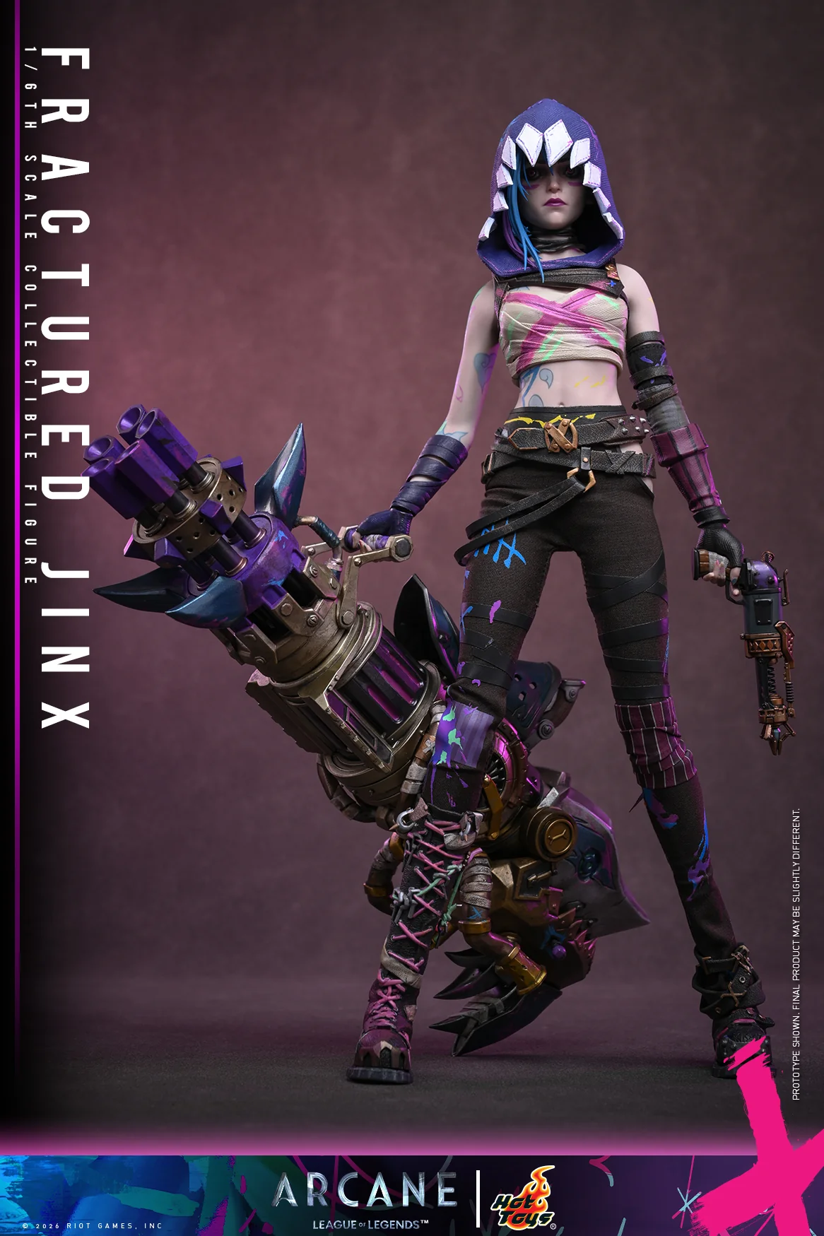 [Pre-Order] TMS183 – Arcane - 1/6th scale Fractured Jinx Collectible Figure - Image 4