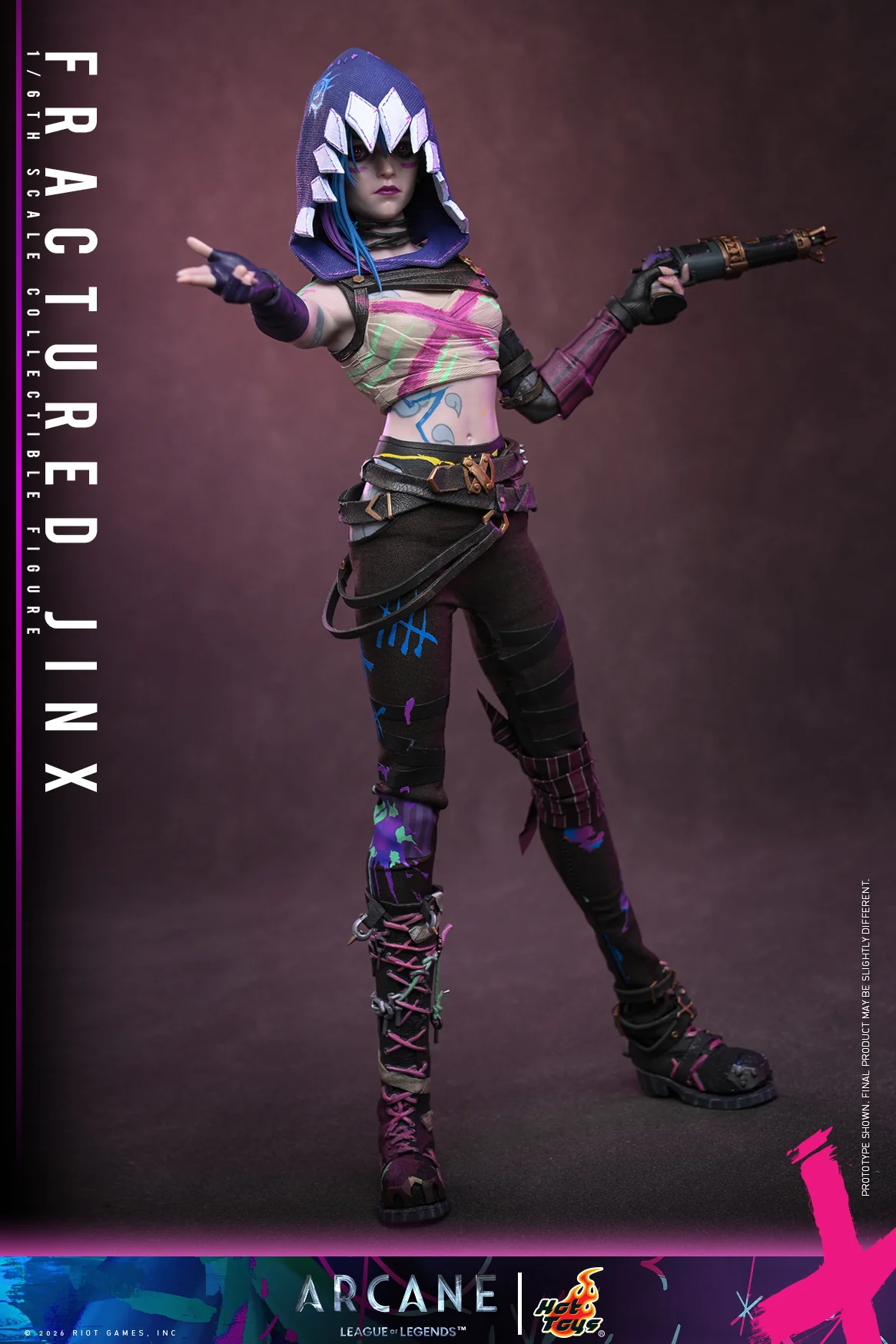 [Pre-Order] TMS183 – Arcane - 1/6th scale Fractured Jinx Collectible Figure - Image 5