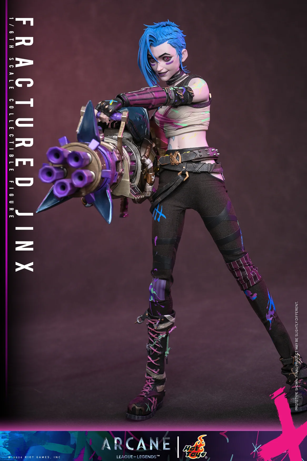 [Pre-Order] TMS183 – Arcane - 1/6th scale Fractured Jinx Collectible Figure - Image 7
