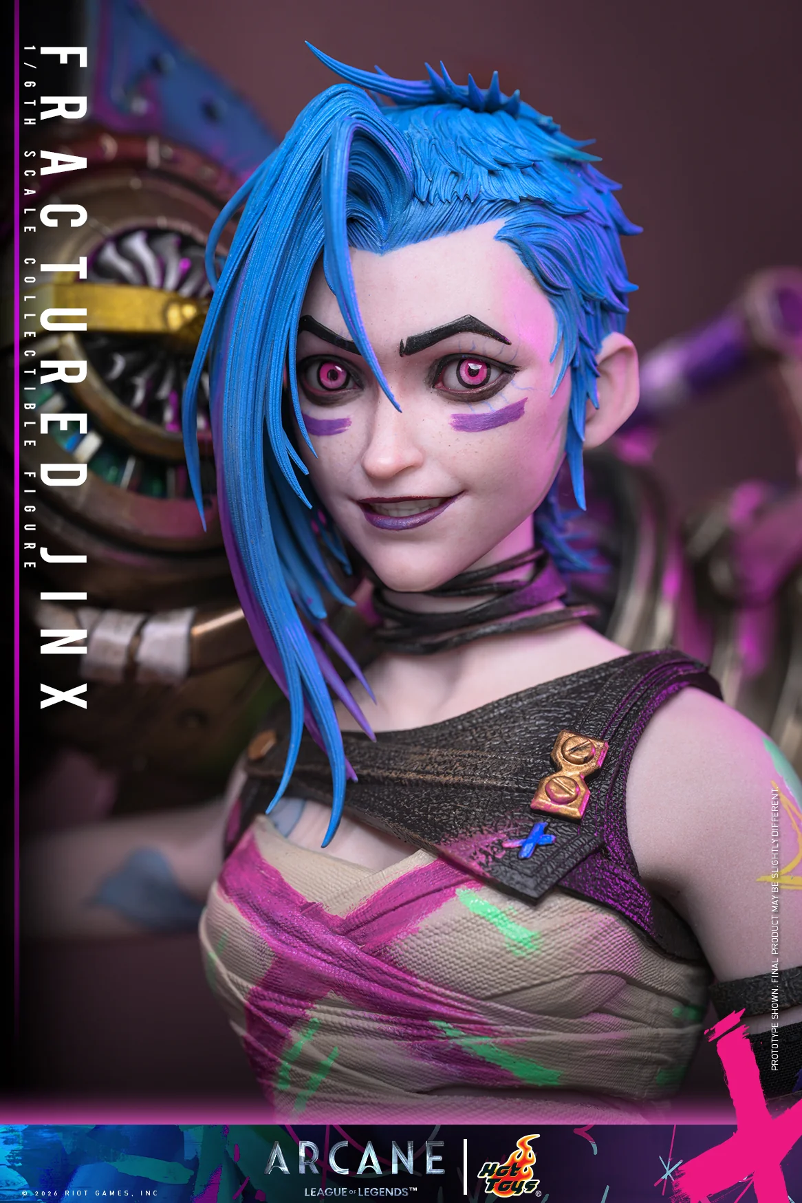 [Pre-Order] TMS183 – Arcane - 1/6th scale Fractured Jinx Collectible Figure - Image 9