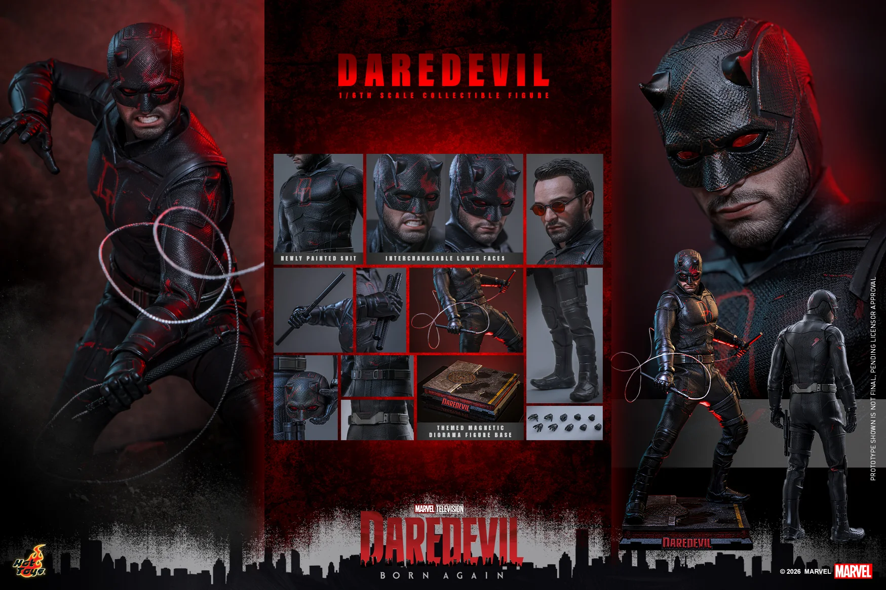 [Pre-Order] TMS186 – Daredevil Born Again (Season 2) - 16th scale Daredevil Collectible Figure - Image 2