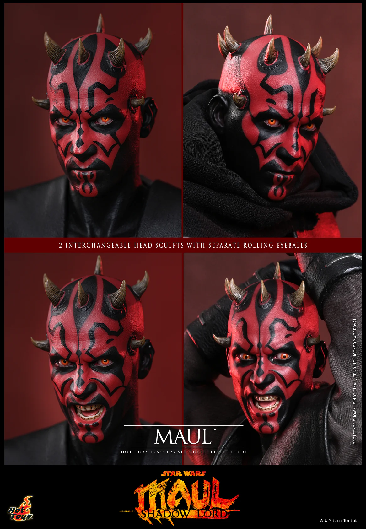 [Pre-Order] TMS187 - Star Wars: Maul – Shadow Lord™ - 1/6th scale Maul™ Collectible Figure - Image 19