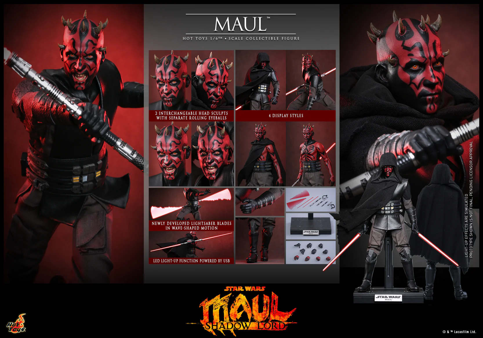 [Pre-Order] TMS187 - Star Wars: Maul – Shadow Lord™ - 1/6th scale Maul™ Collectible Figure - Image 2