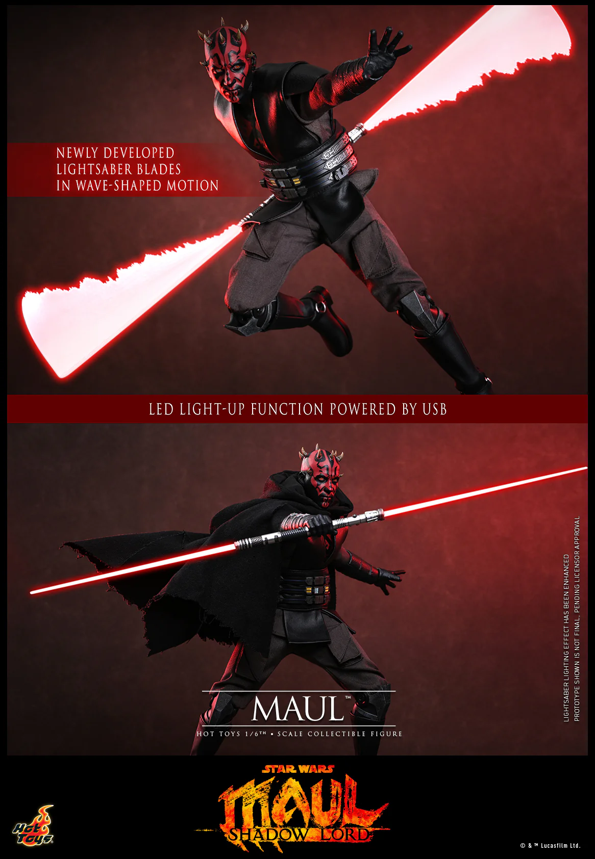 [Pre-Order] TMS187 - Star Wars: Maul – Shadow Lord™ - 1/6th scale Maul™ Collectible Figure - Image 20