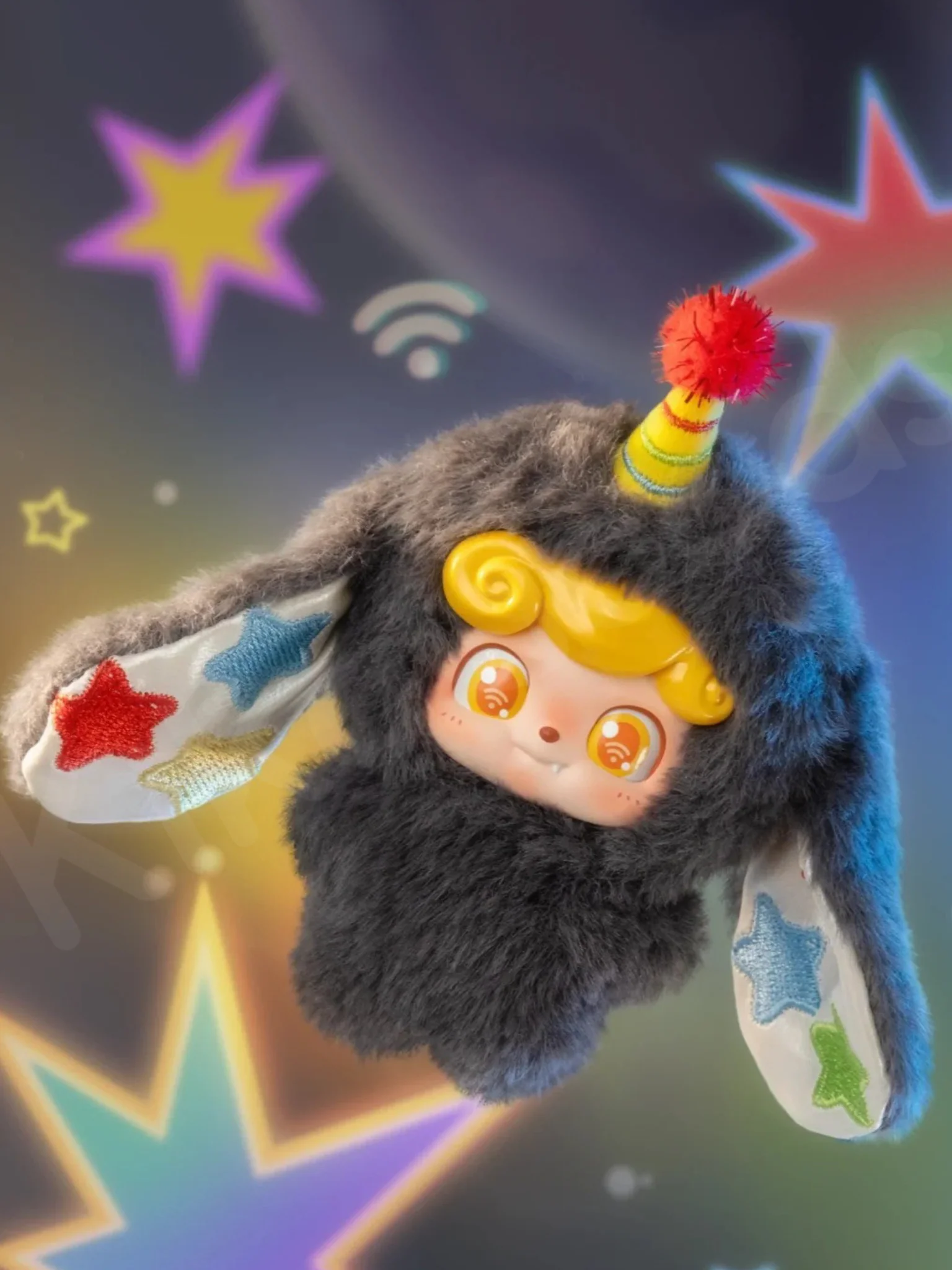 Q.Kid Electro Vibe Club Vinyl Plush Keychain Mini Pendant Blind Box - Image 2