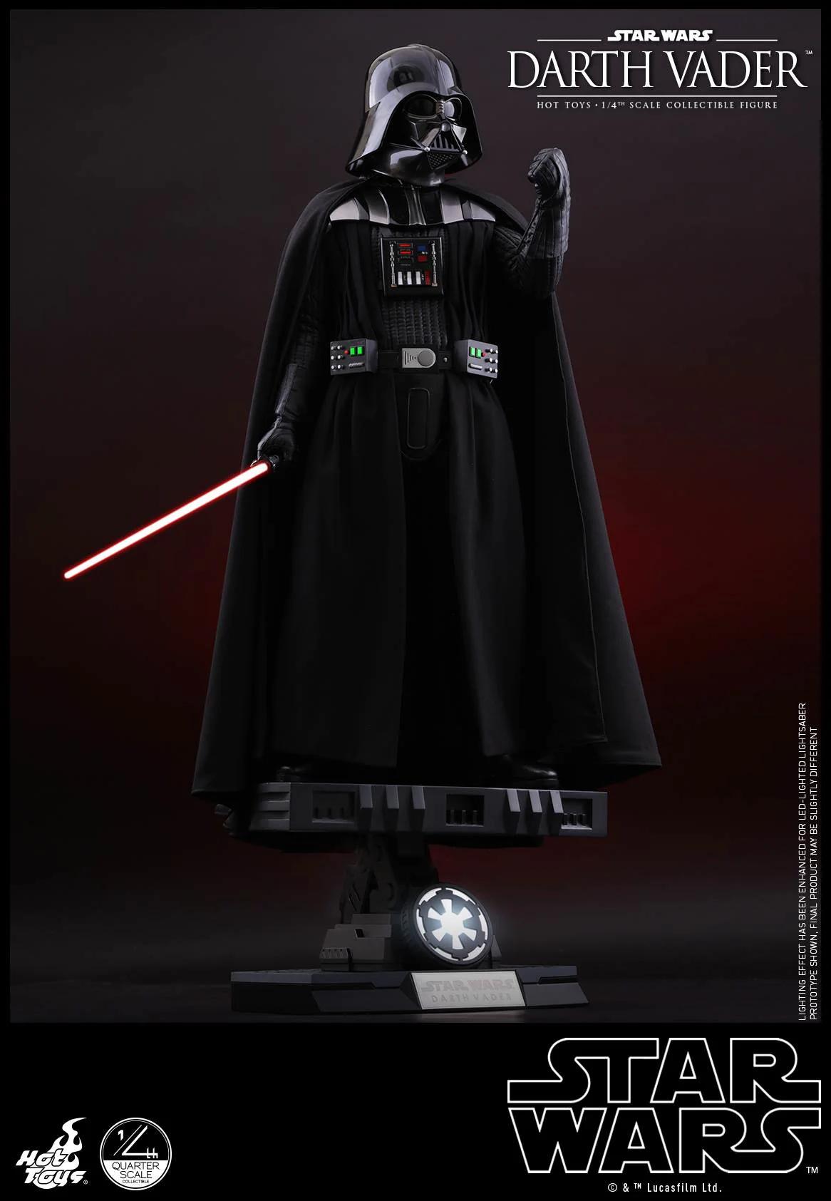 QS013B - Star Wars Episode VI: Return 1/4 Scale Darth (Special Edition) - Image 4