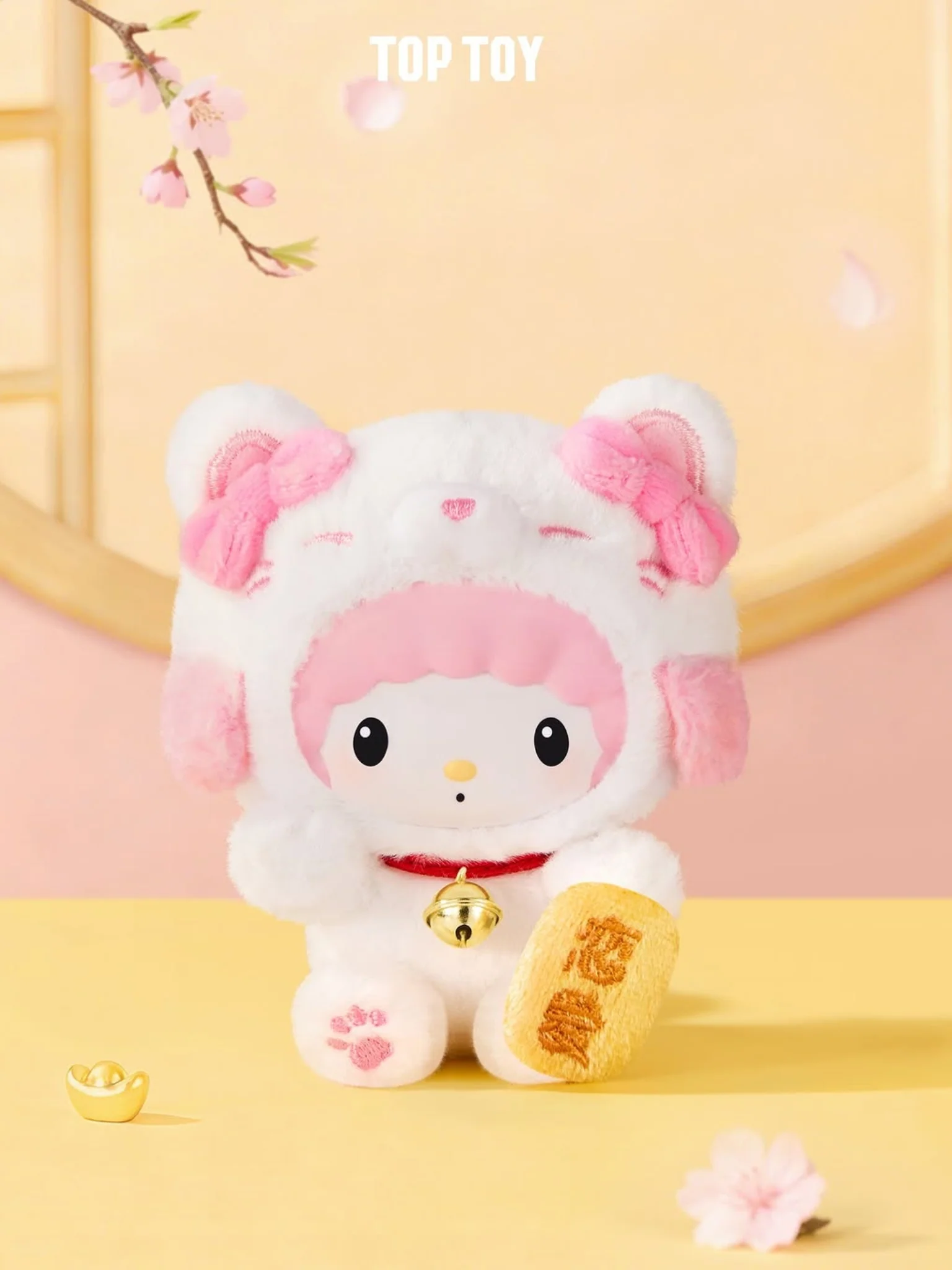 Sanrio Characters Lucky Cat Series Plush Pendant Blind Box - Image 3