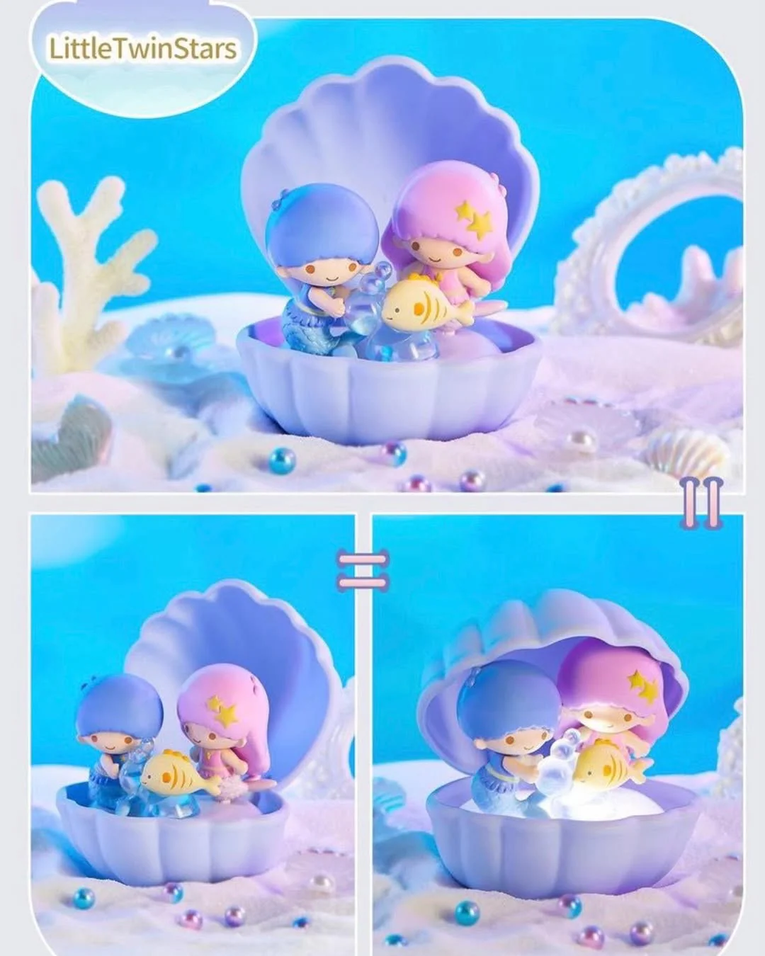 Sanrio Characters Mermaid Shell Night Lamp Series Blind Box - Image 10