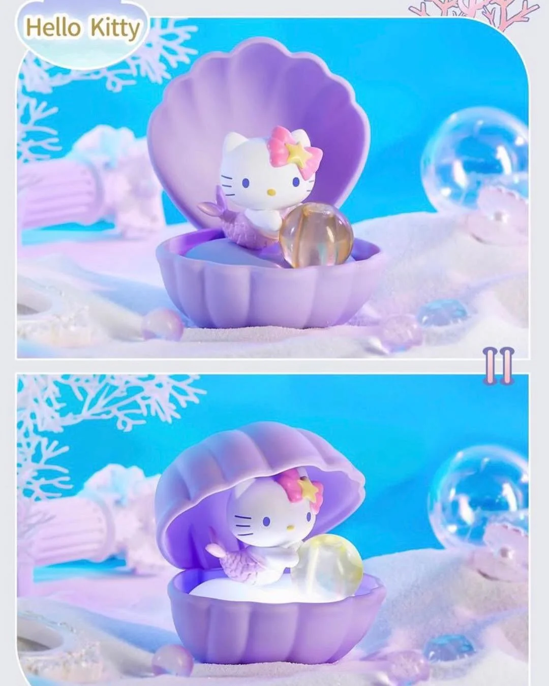 Sanrio Characters Mermaid Shell Night Lamp Series Blind Box - Image 4