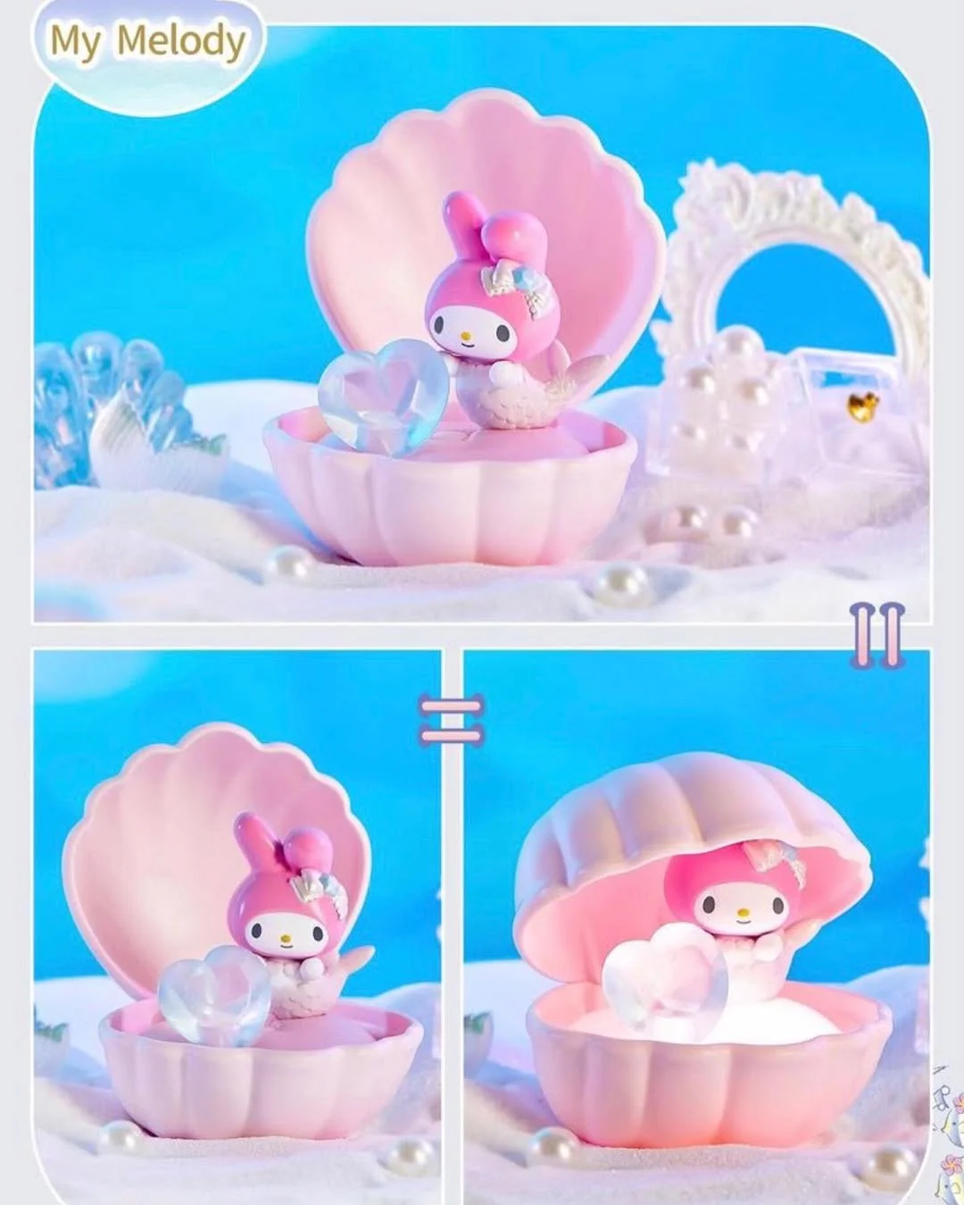 Sanrio Characters Mermaid Shell Night Lamp Series Blind Box - Image 5