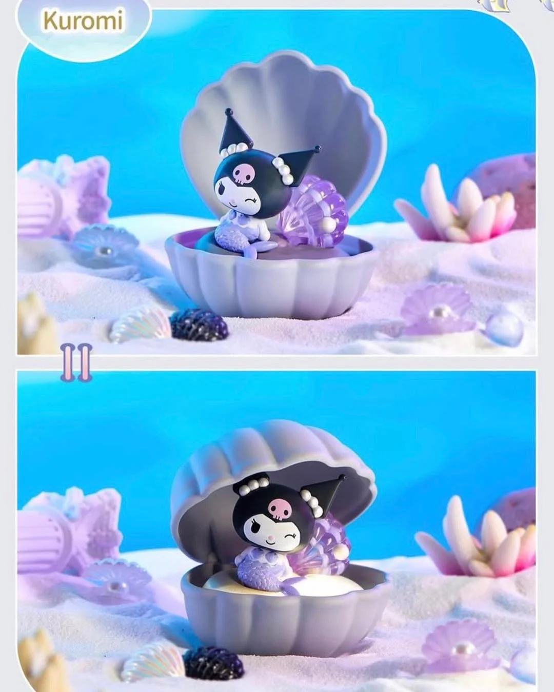 Sanrio Characters Mermaid Shell Night Lamp Series Blind Box - Image 6