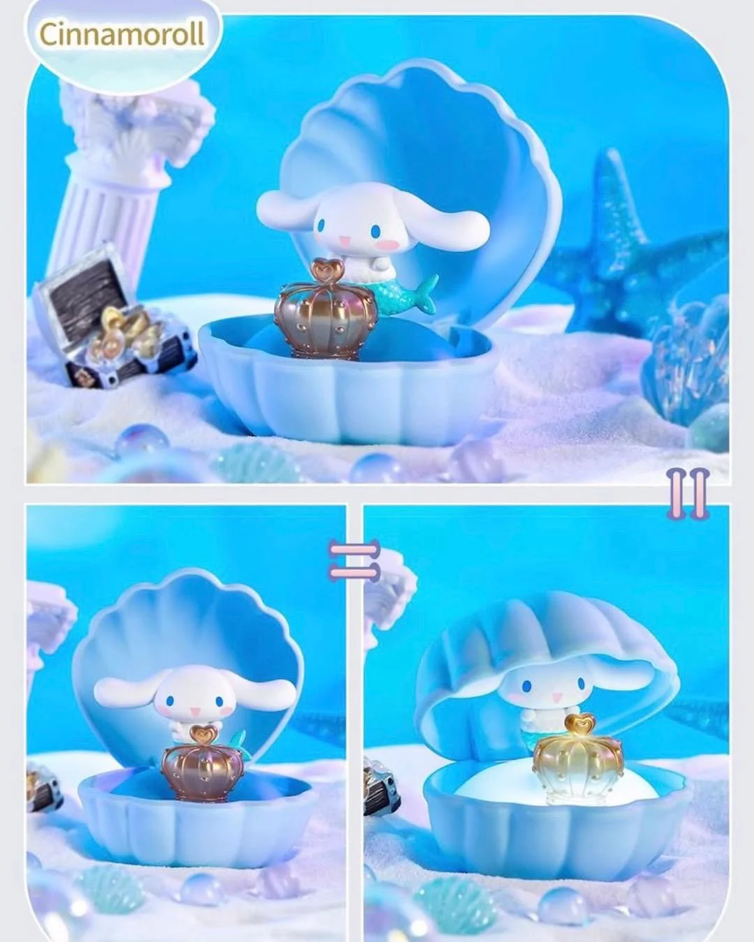 Sanrio Characters Mermaid Shell Night Lamp Series Blind Box - Image 8