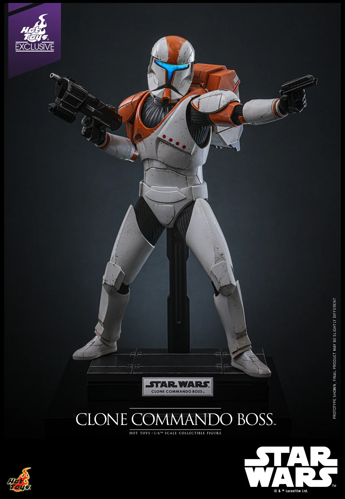 TMS151 - Star Wars: The Clone Wars - 1/6th scale Clone Commando Boss Collectible Figure [Hot Toys Exclusive] - Image 3