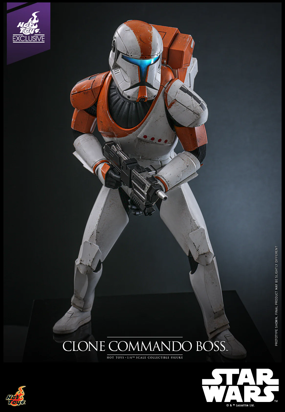 TMS151 - Star Wars: The Clone Wars - 1/6th scale Clone Commando Boss Collectible Figure [Hot Toys Exclusive] - Image 4