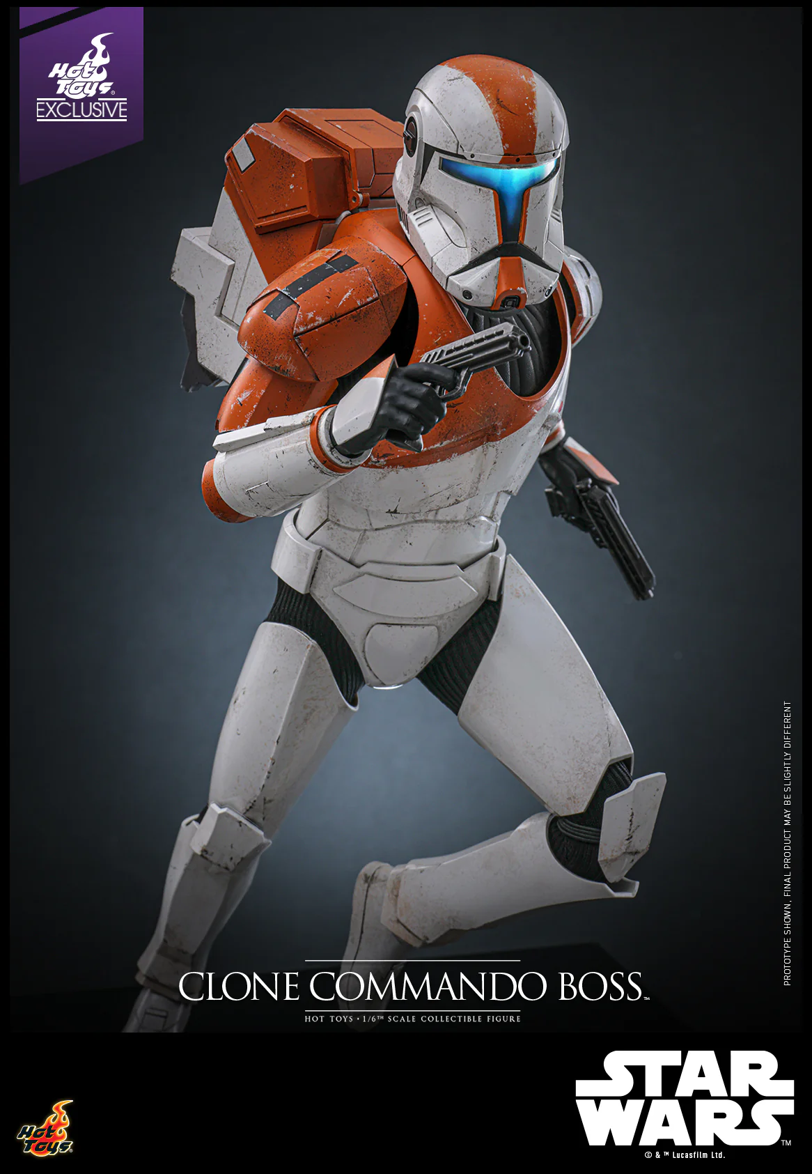 TMS151 - Star Wars: The Clone Wars - 1/6th scale Clone Commando Boss Collectible Figure [Hot Toys Exclusive] - Image 5