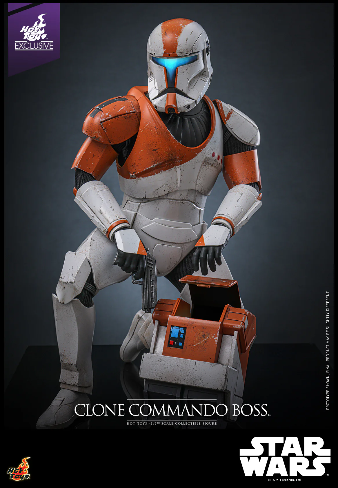 TMS151 - Star Wars: The Clone Wars - 1/6th scale Clone Commando Boss Collectible Figure [Hot Toys Exclusive] - Image 6
