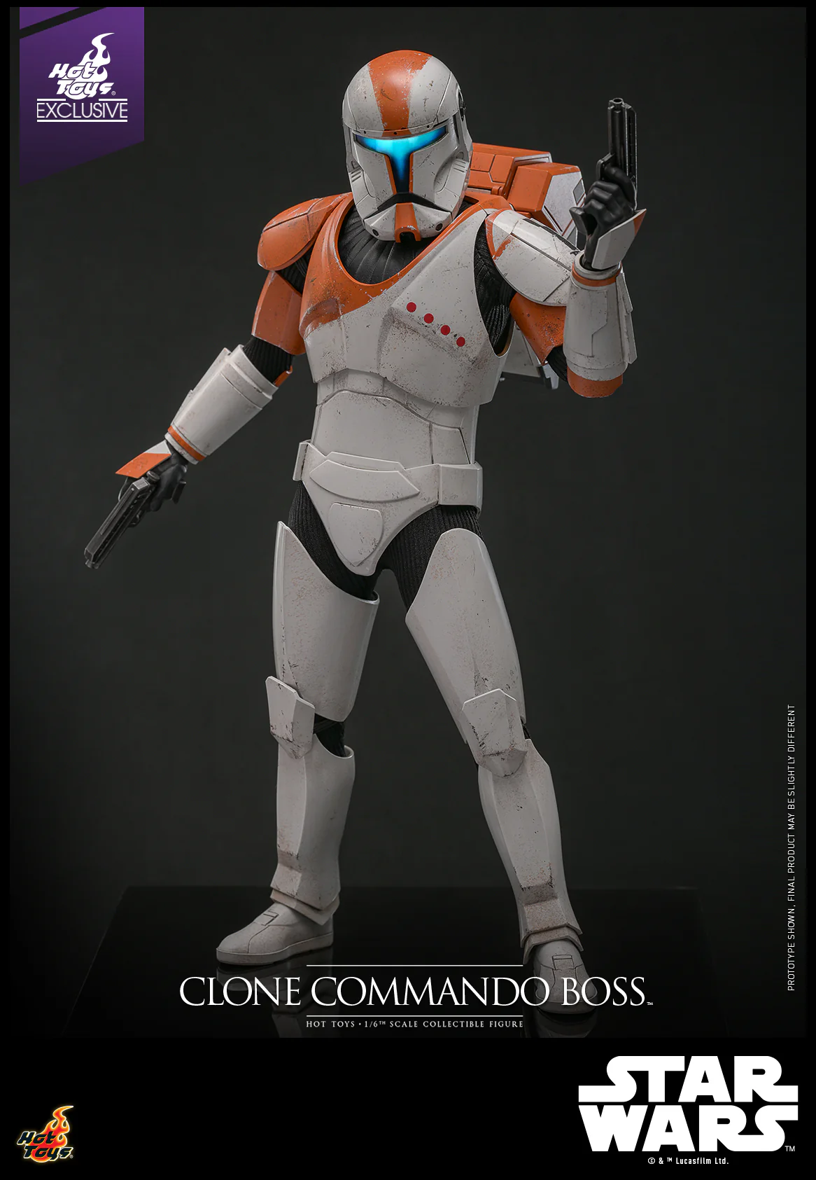 TMS151 - Star Wars: The Clone Wars - 1/6th scale Clone Commando Boss Collectible Figure [Hot Toys Exclusive] - Image 7