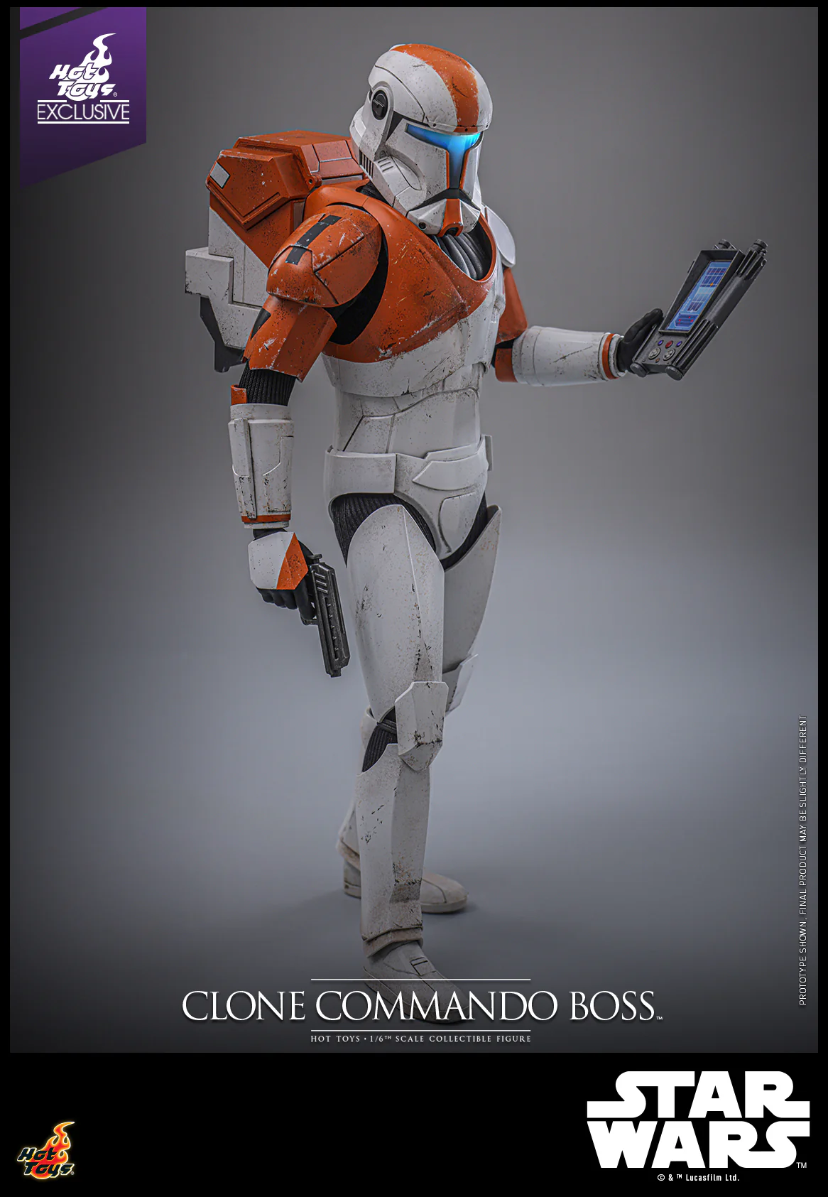 TMS151 - Star Wars: The Clone Wars - 1/6th scale Clone Commando Boss Collectible Figure [Hot Toys Exclusive] - Image 9