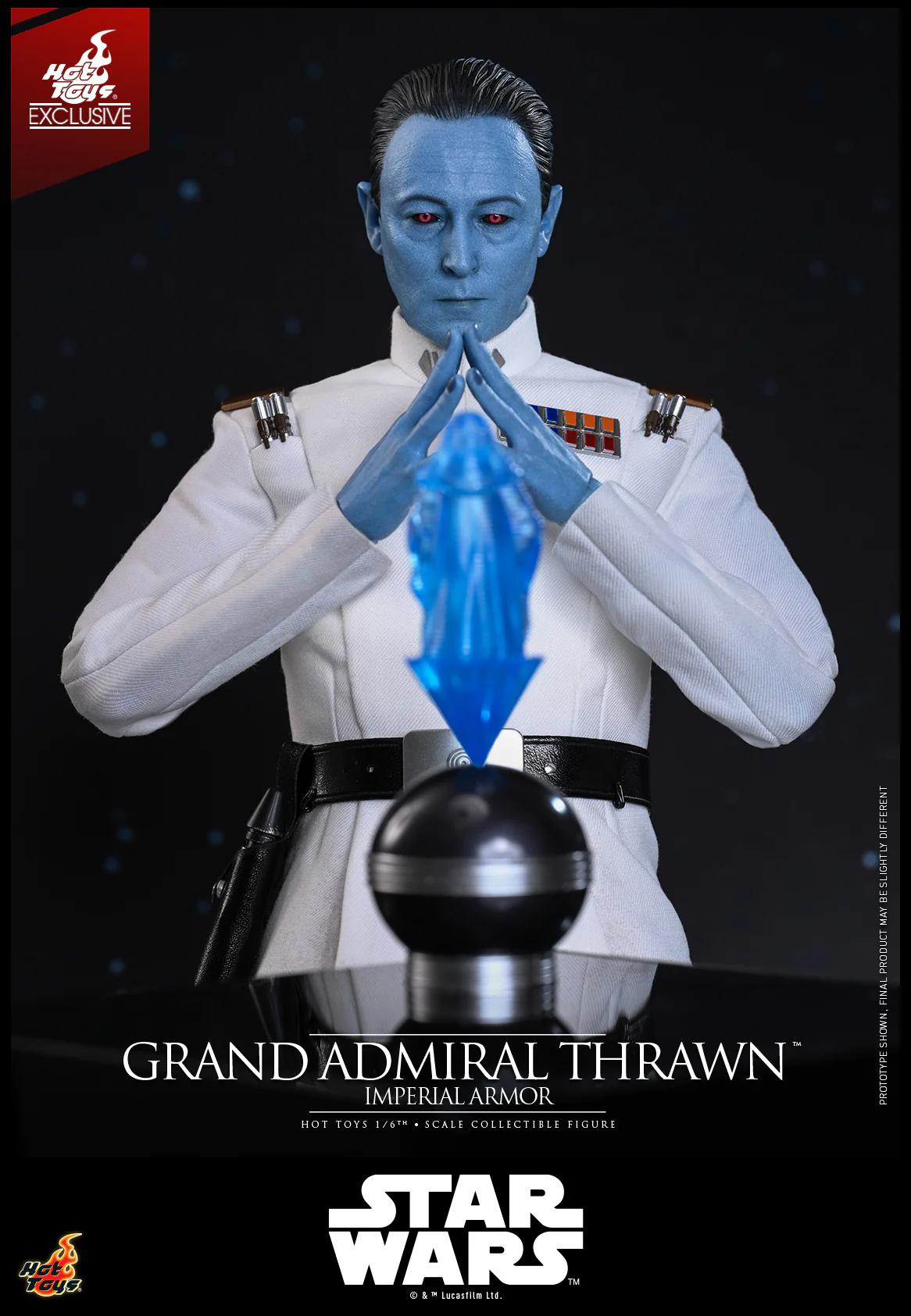 TMS169 - Star Wars Rebels - 1/6 Grand Admiral Thrawn (Imperial Armor) [Hot Toys Exclusive] - Image 10