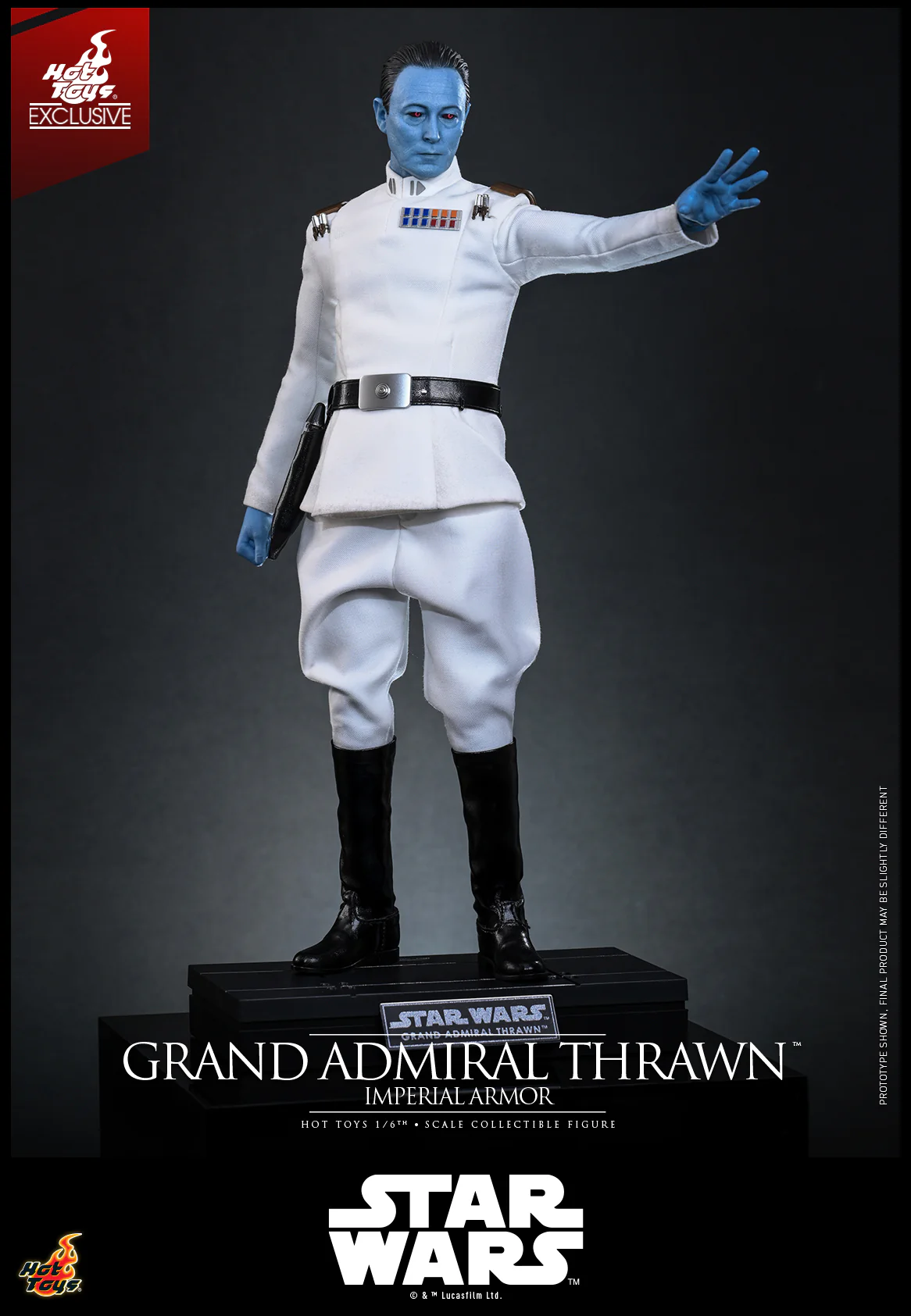 TMS169 - Star Wars Rebels - 1/6 Grand Admiral Thrawn (Imperial Armor) [Hot Toys Exclusive] - Image 11