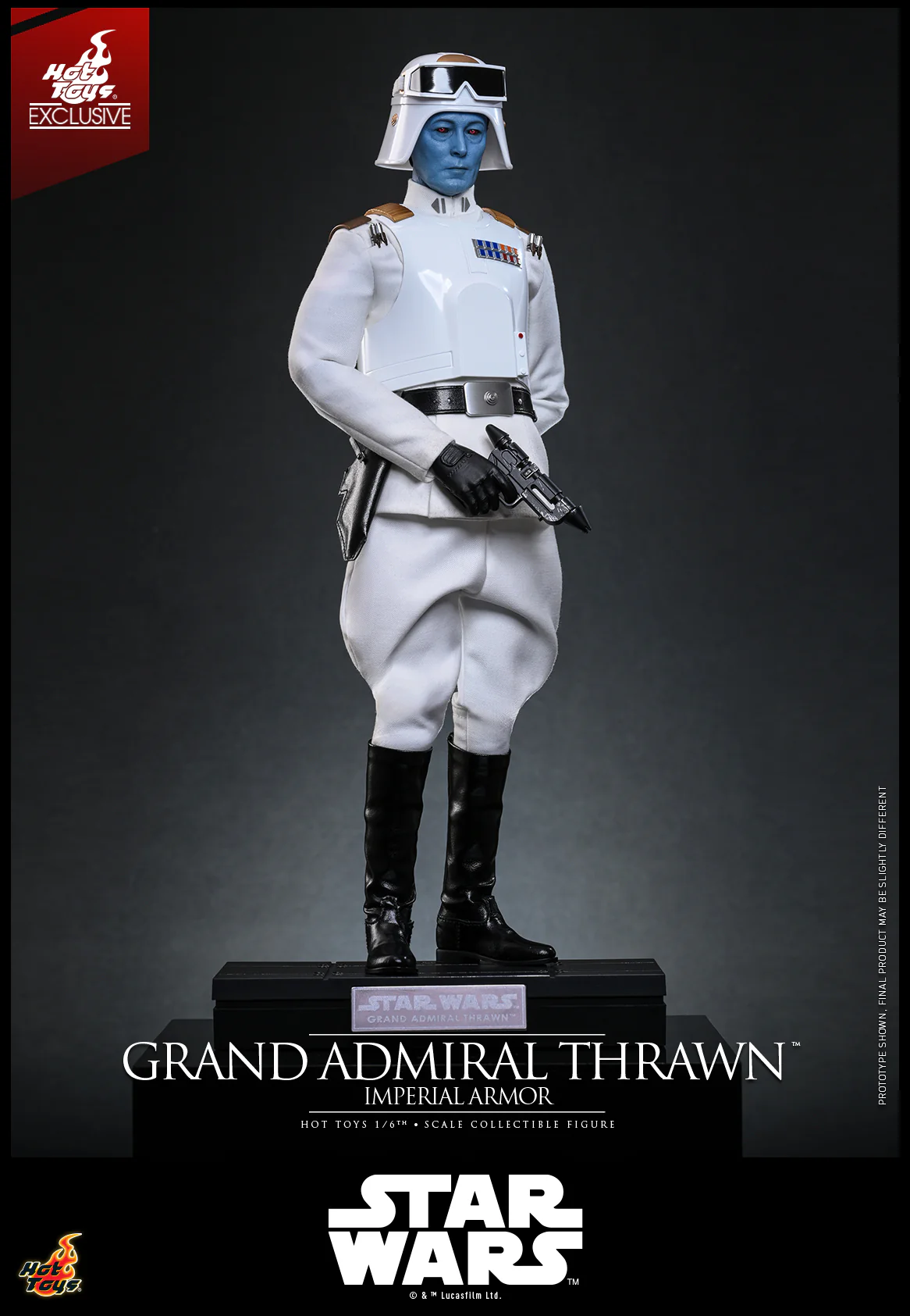 TMS169 - Star Wars Rebels - 1/6 Grand Admiral Thrawn (Imperial Armor) [Hot Toys Exclusive] - Image 12