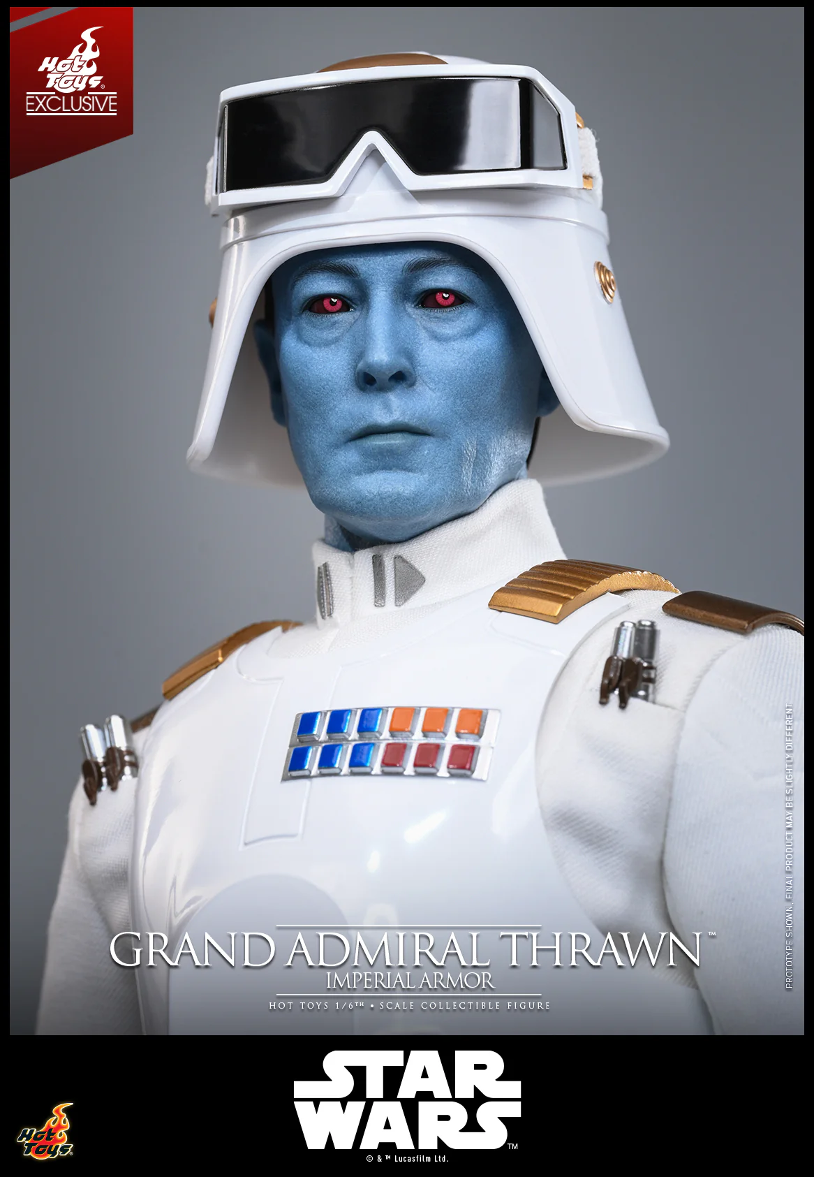 TMS169 - Star Wars Rebels - 1/6 Grand Admiral Thrawn (Imperial Armor) [Hot Toys Exclusive] - Image 13