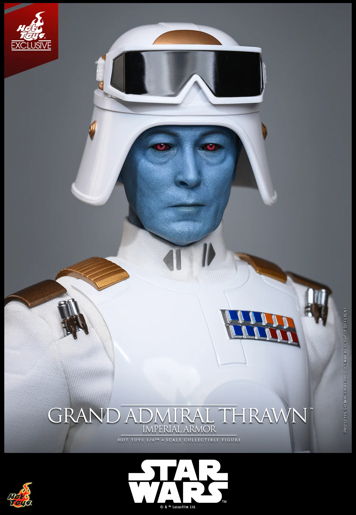 TMS169 - Star Wars Rebels - 1/6 Grand Admiral Thrawn (Imperial Armor) [Hot Toys Exclusive] - Image 14