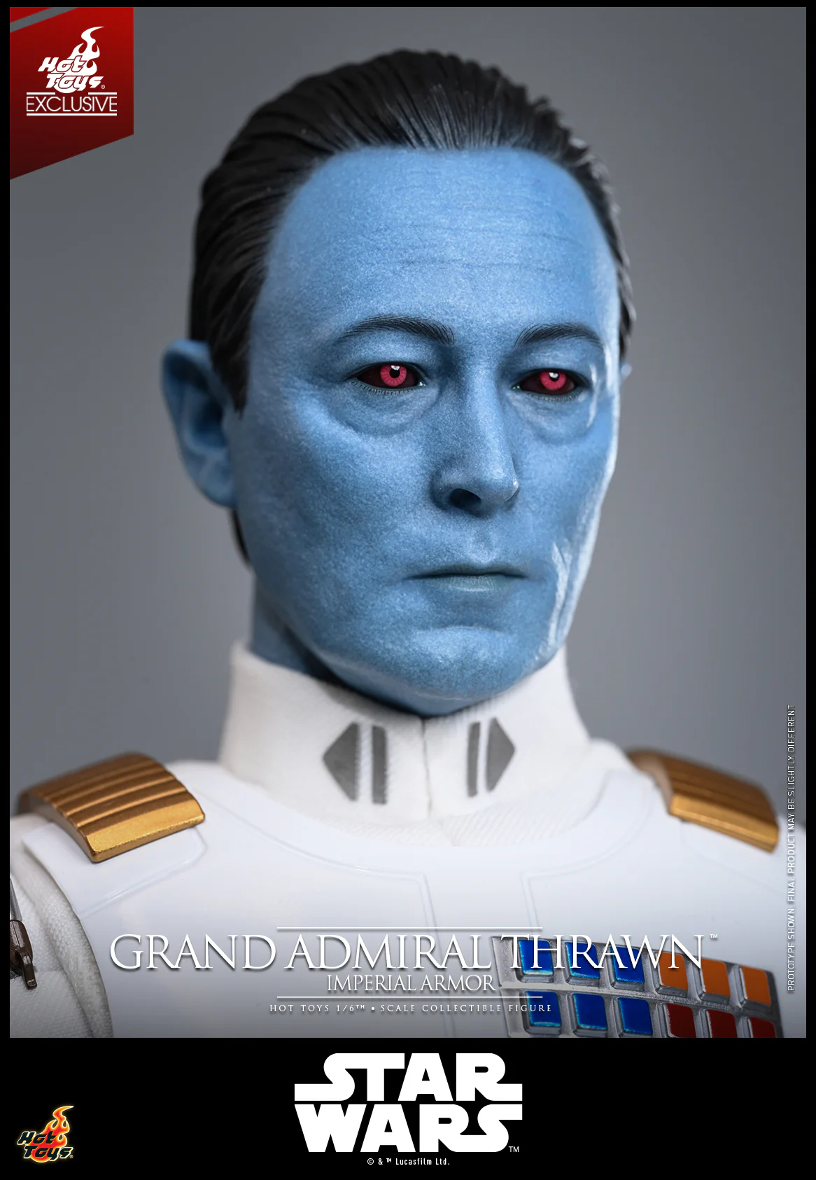 TMS169 - Star Wars Rebels - 1/6 Grand Admiral Thrawn (Imperial Armor) [Hot Toys Exclusive] - Image 15