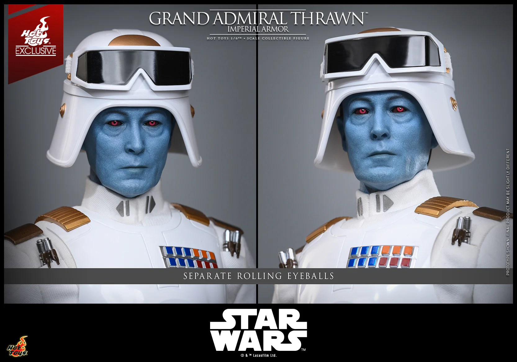 TMS169 - Star Wars Rebels - 1/6 Grand Admiral Thrawn (Imperial Armor) [Hot Toys Exclusive] - Image 16