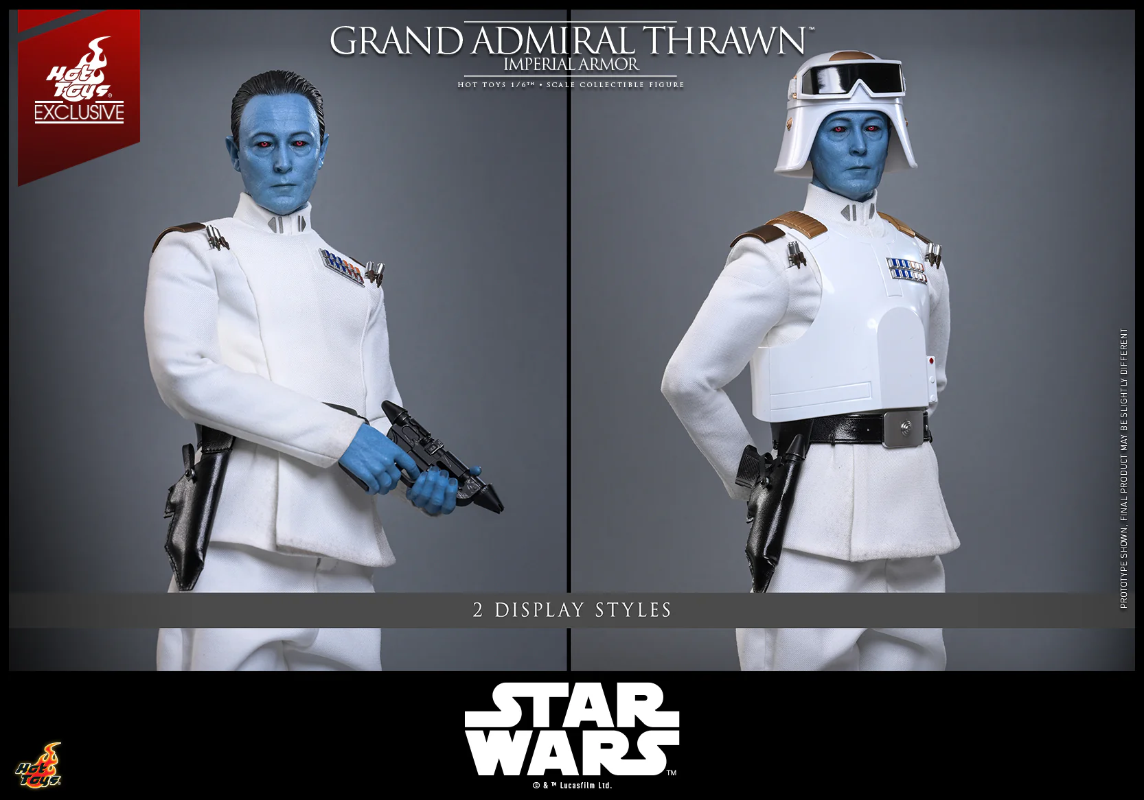 TMS169 - Star Wars Rebels - 1/6 Grand Admiral Thrawn (Imperial Armor) [Hot Toys Exclusive] - Image 17