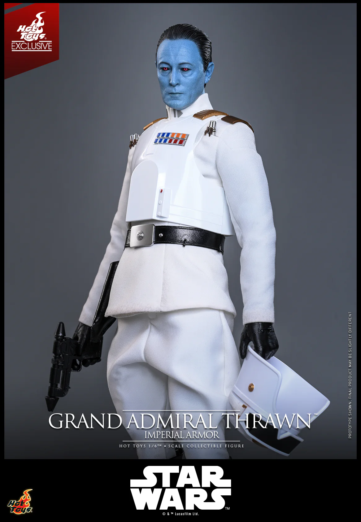 TMS169 - Star Wars Rebels - 1/6 Grand Admiral Thrawn (Imperial Armor) [Hot Toys Exclusive] - Image 3