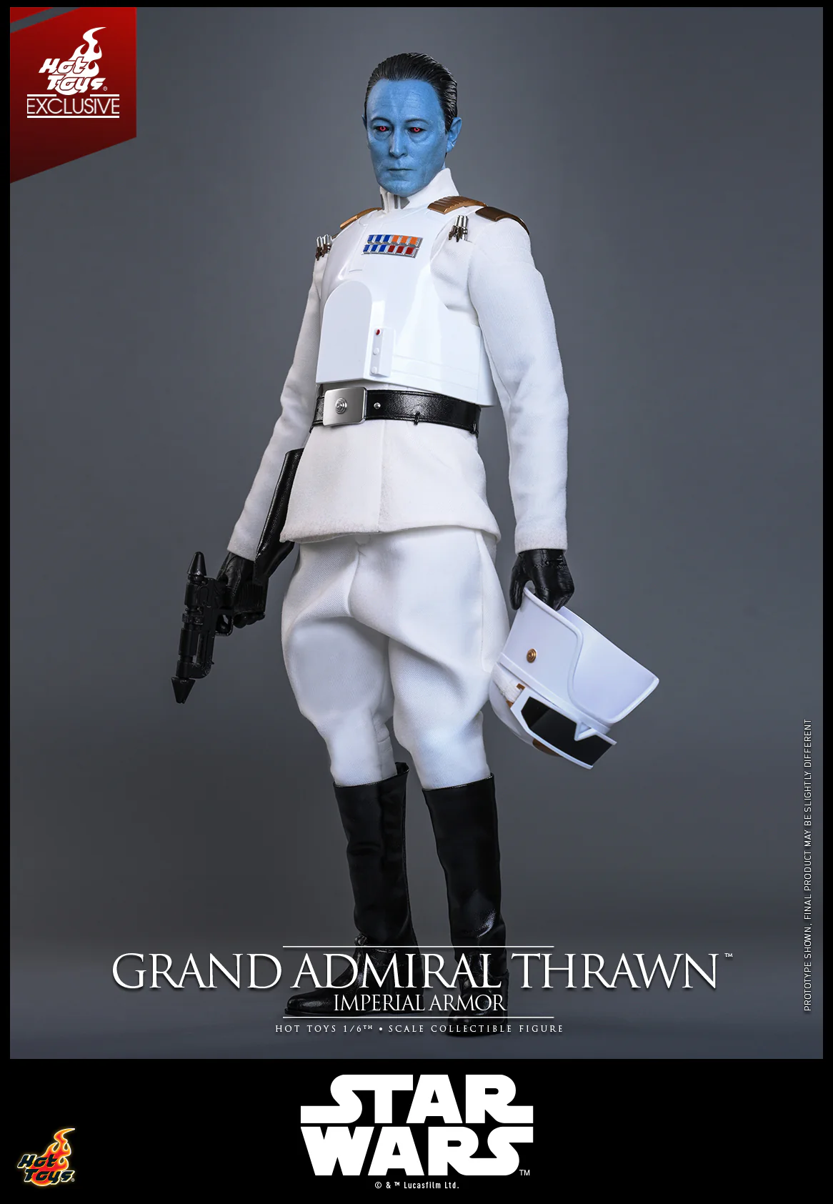 TMS169 - Star Wars Rebels - 1/6 Grand Admiral Thrawn (Imperial Armor) [Hot Toys Exclusive] - Image 4